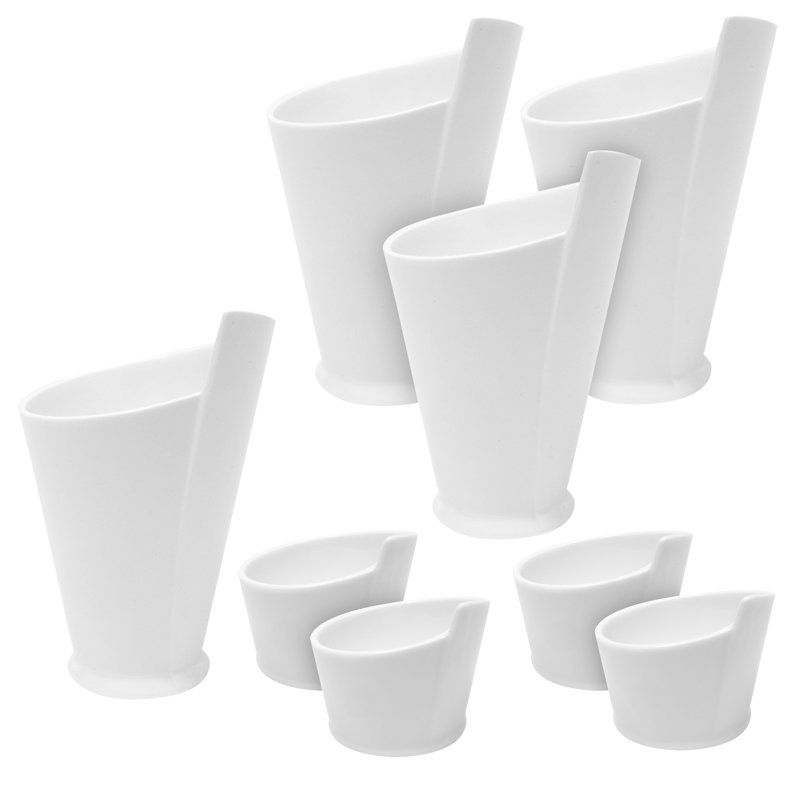 8 Piece Fry Cup and Sauce Dish Set