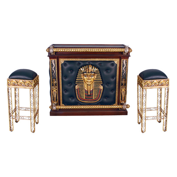 design toscano egyptian bar set with wine storage | wayfair design toscano egyptian bar set with wine storage | wayfair