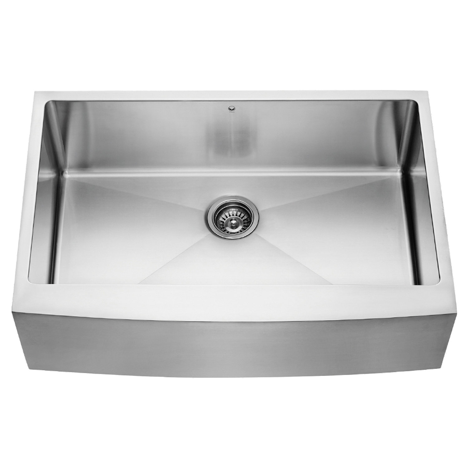 alma 33 inch farmhouse apron single bowl 16 gauge stainless steel kitchen sink - Stainless Steel Kitchen Sink Gauge alma 33 inch farmhouse apron single bowl 16 gauge stainless steel kitchen sink - Stainless Steel Kitchen Sink Gauge