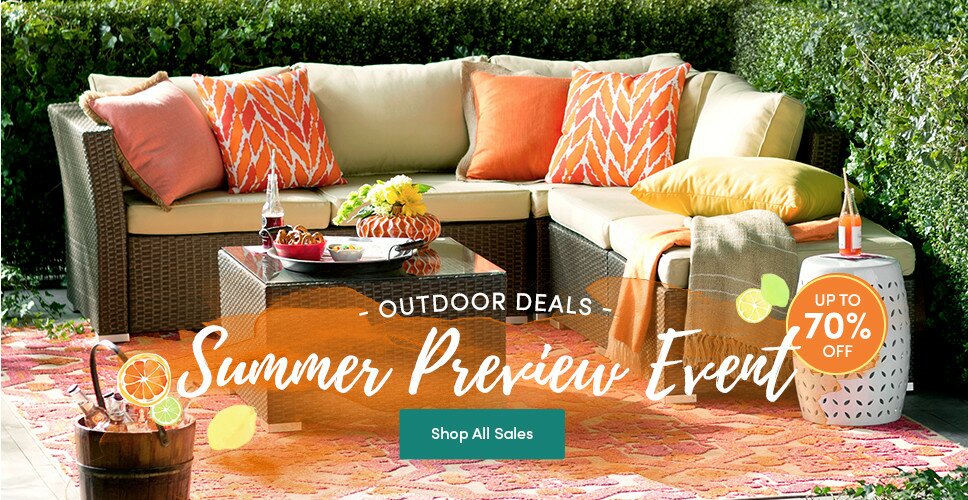 Save Up to 70% off Summer Preview Event at Wayfair
