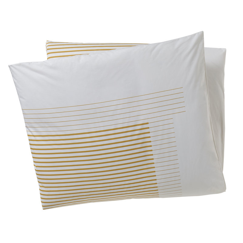 DwellStudio Pinstripe Ochre Duvet & Reviews Wayfair