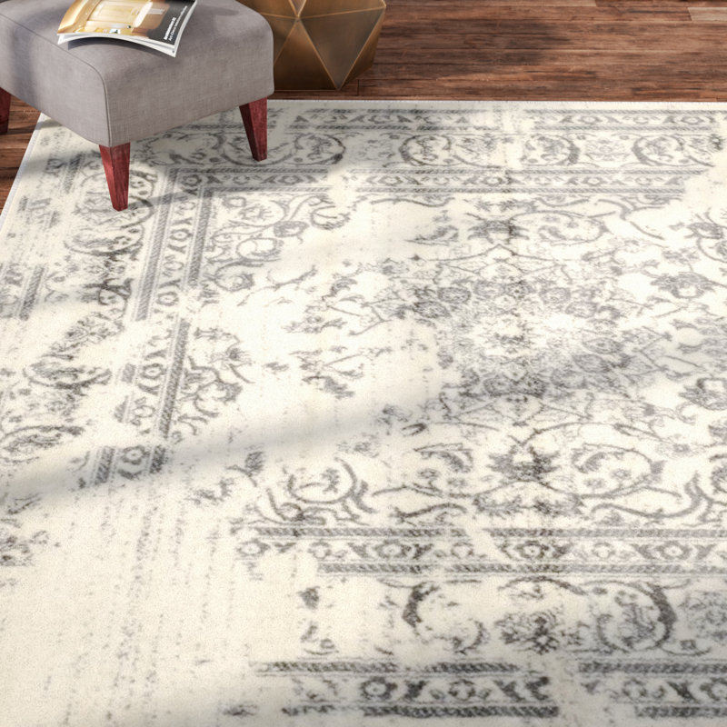Varick Gallery Sisemore Ivory Silver Area Rug Reviews Wayfair Default Name