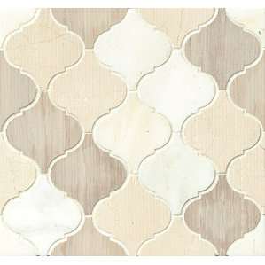 Arabesque Tile You Ll Love Wayfair Luxembourg 12 X 13 Stone Mosaic Tile In Tuileries