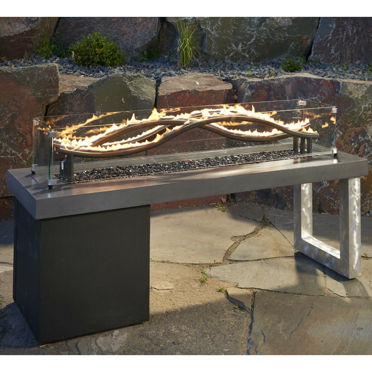 The Outdoor GreatRoom Company Wave Propane Fire Pit | Wayfair