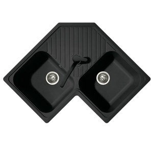 Corner Kitchen Sinks Wayfair Co Uk Futura 83cm X Corner Kitchen Sink