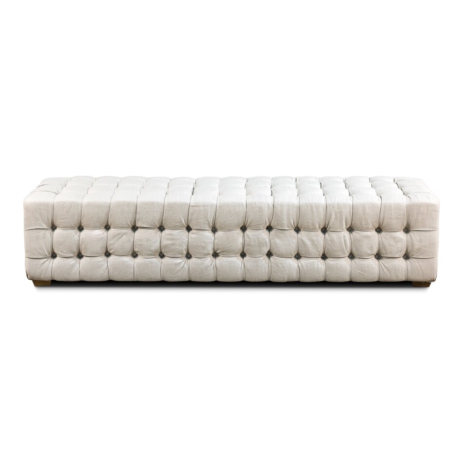 Sarreid Ltd Long Tufted Upholstered Bench