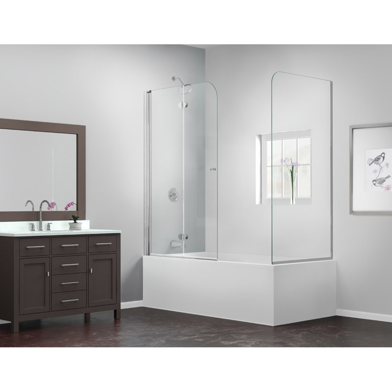 Folding Tub Doors Mobroi Com Dreamline Aqua Fold 36 X 58 Folding Tub Door U0026 Reviews Wayfair