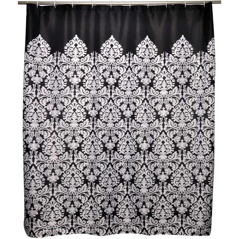Black And White Damask Shower Curtain black and white damask shower curtain - mobroi Black And White Damask Shower Curtain black and white damask shower curtain - mobroi
