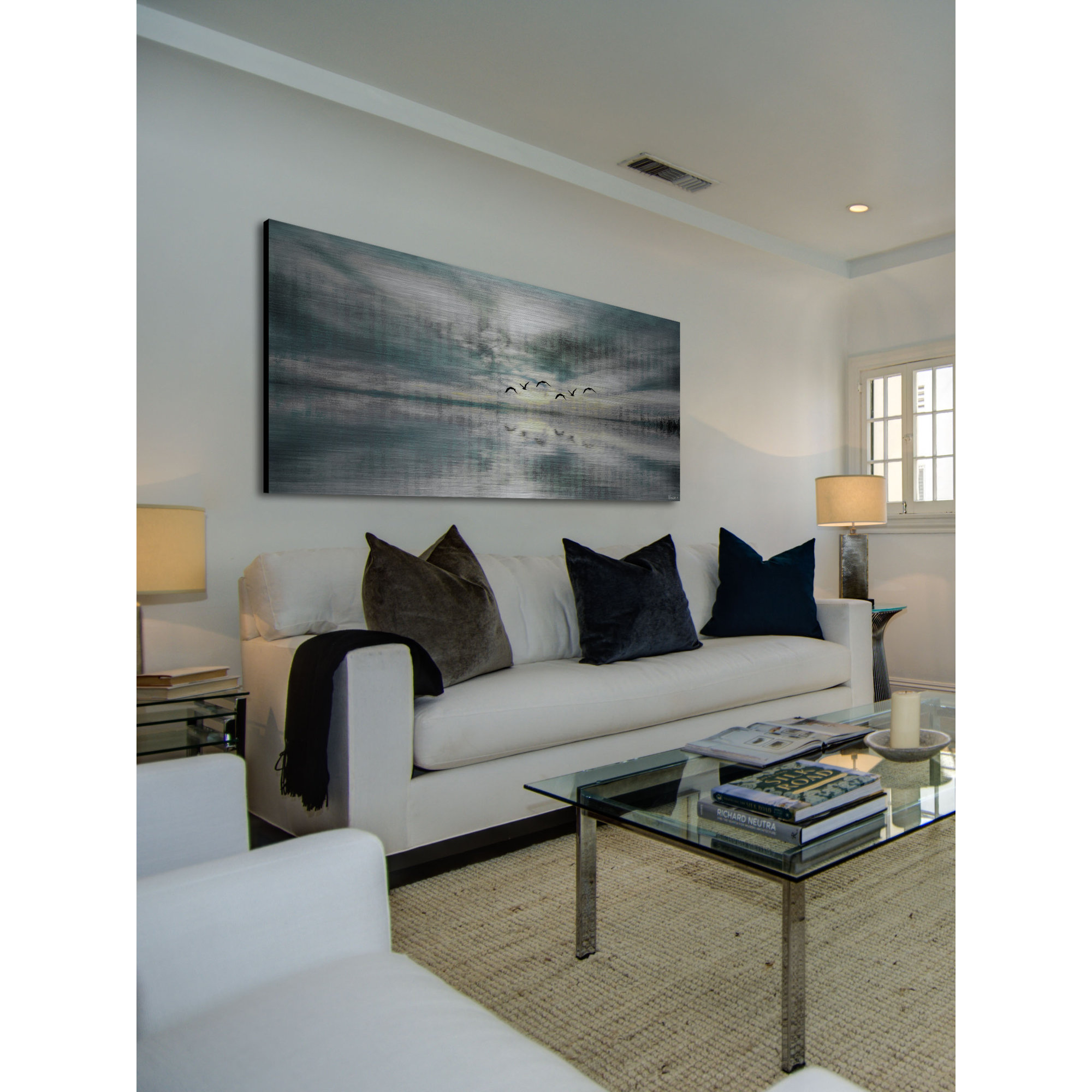 ParvezTaj Birds Skylight Painting Print on Brushed Aluminum & Reviews