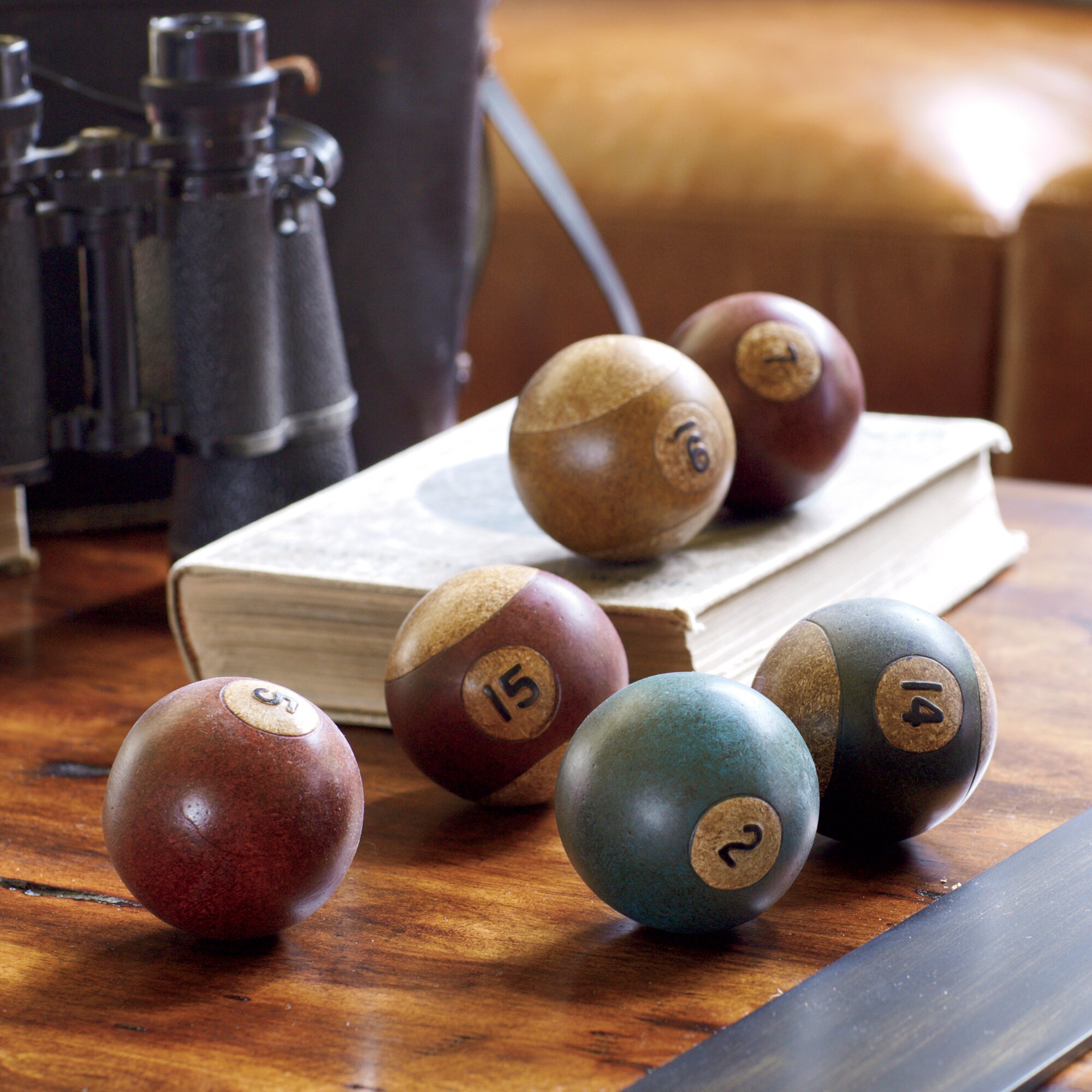 Antiqued Billiard Balls & Reviews | Birch Lane