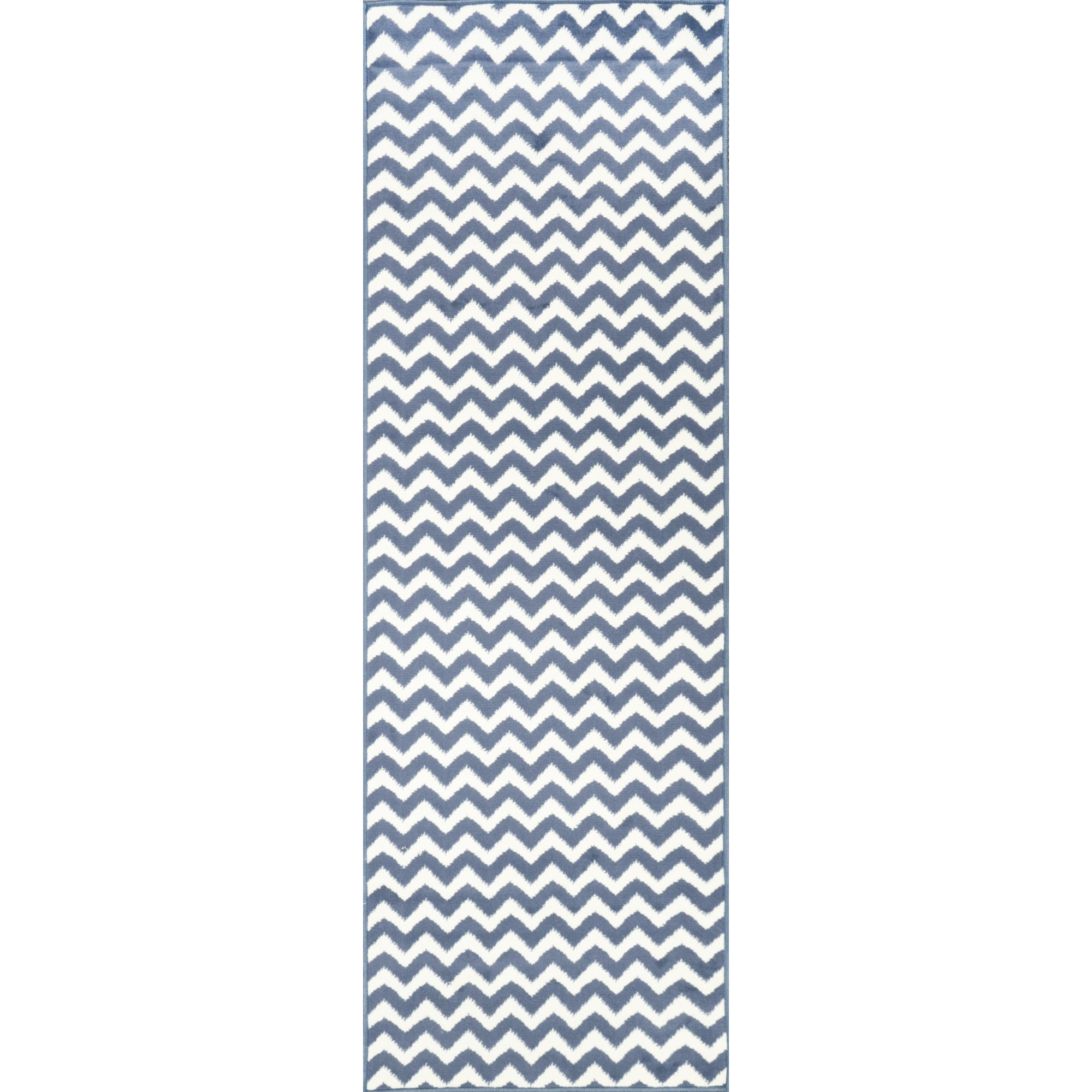 nuLOOM Poise Chevron Light Blue/White Area Rug & Reviews Wayfair