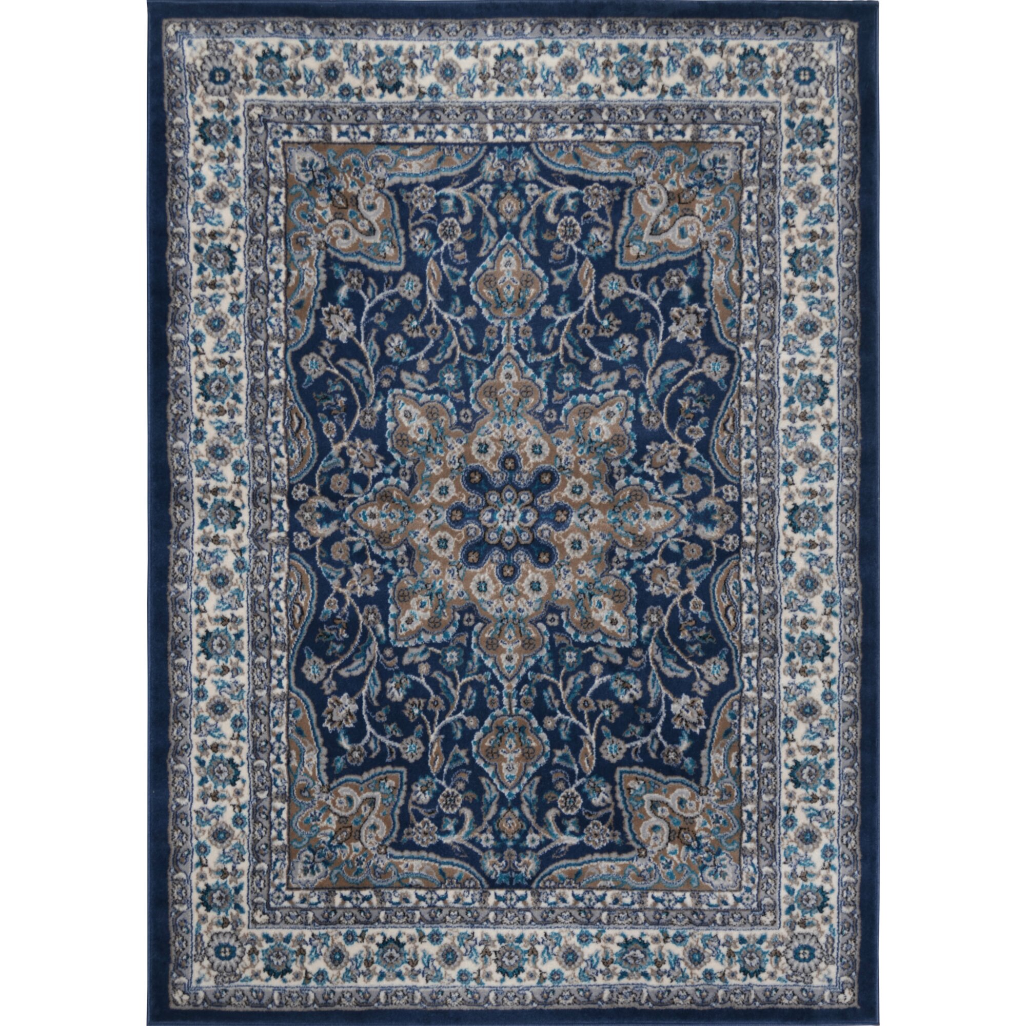 Violet Navy Oriental Hand Tufted Area Rug & Reviews