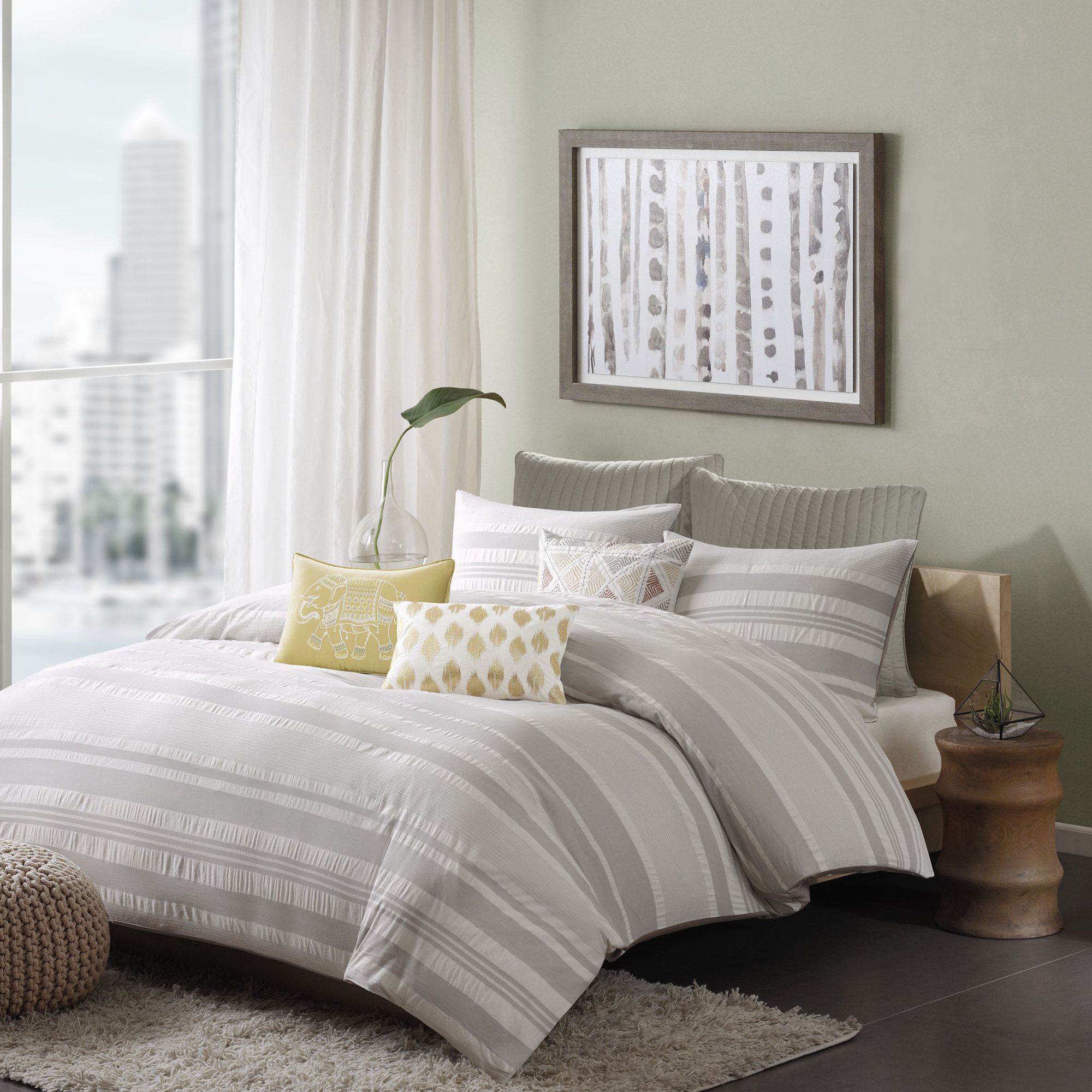 Lakeside 3 Piece Reversible Duvet Cover Set & Reviews AllModern