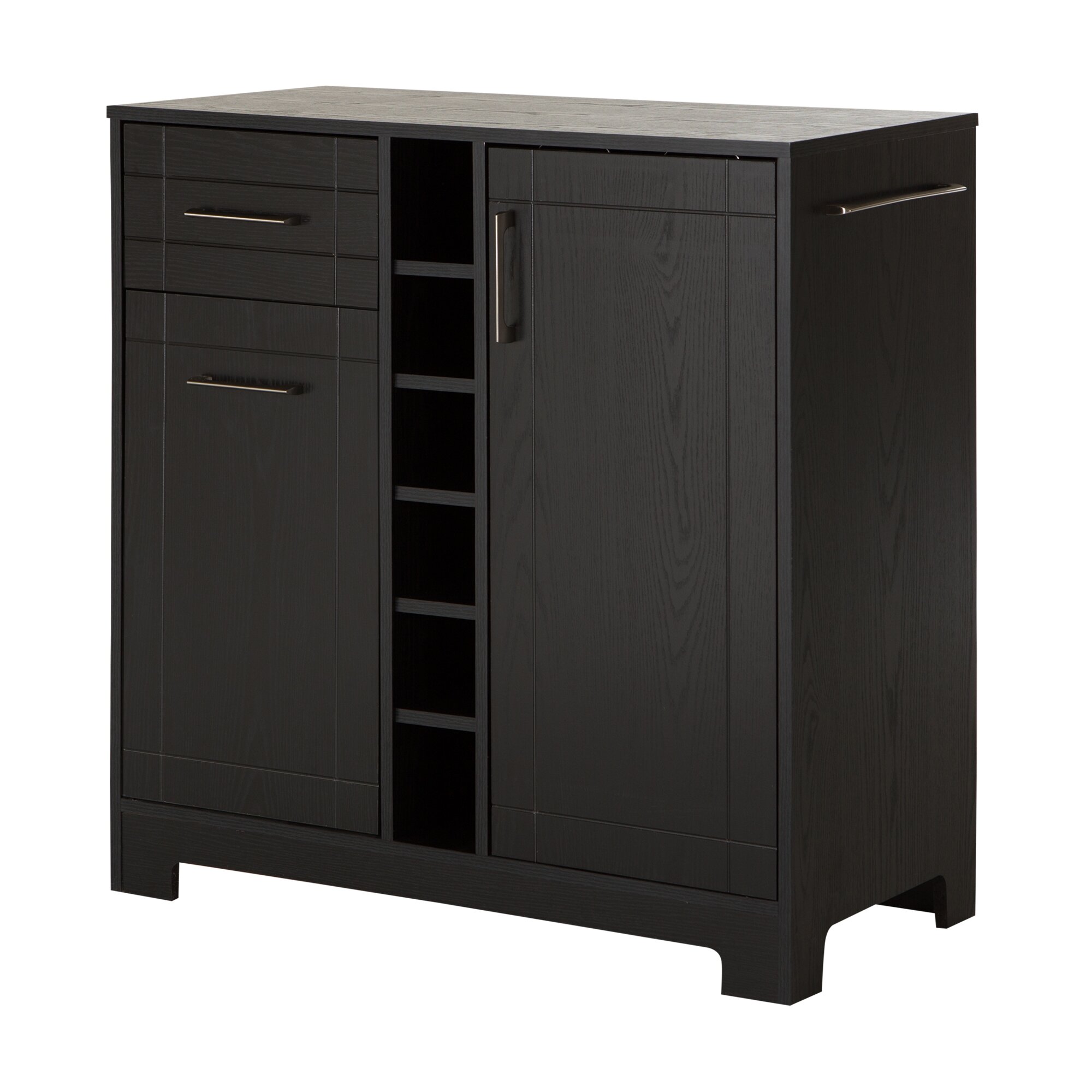 Vietti bar cabinet gray maple