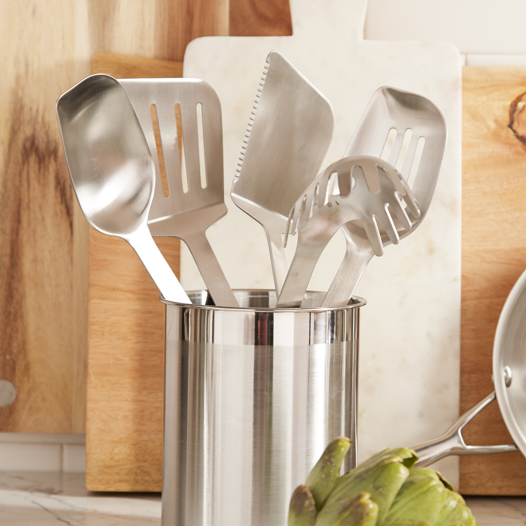 Calphalon Stainless Steel Utensils 6 Piece Utensil Set & Reviews Wayfair