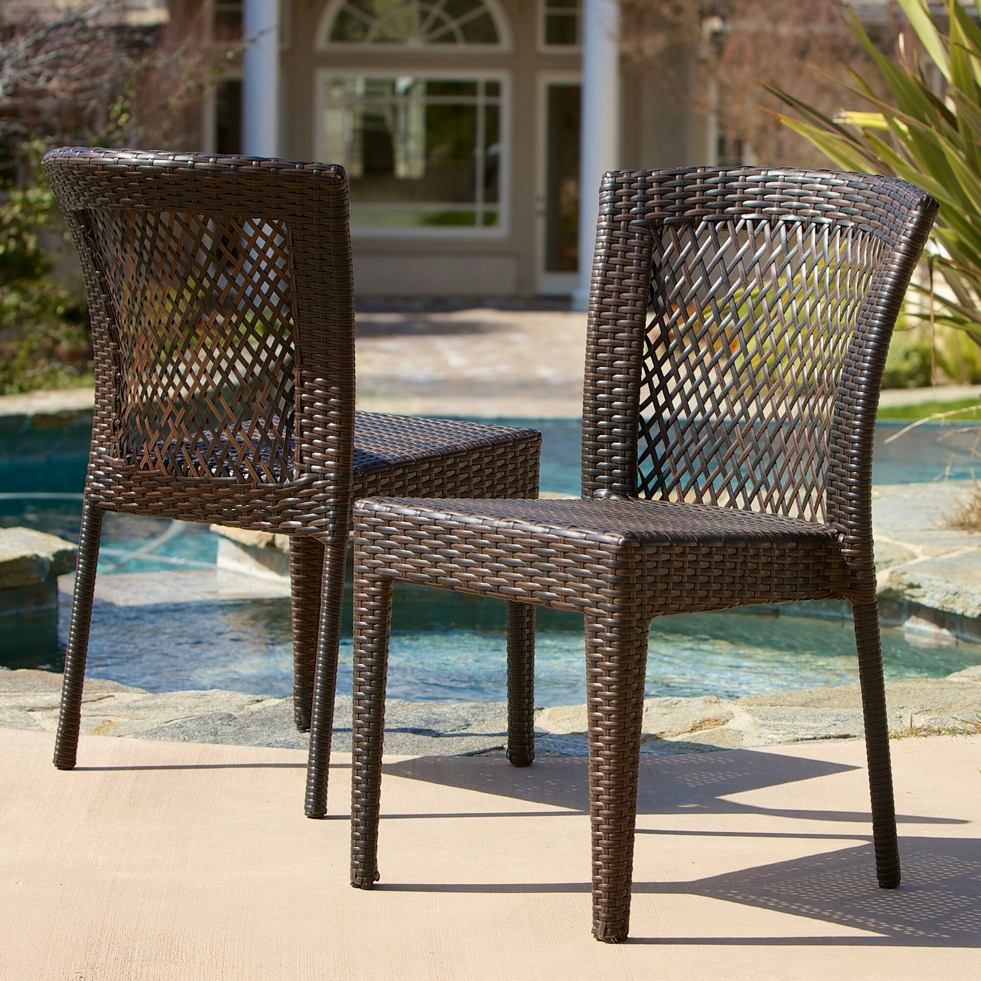 Breakwater Bay Dawson Outdoor Wicker Chair & Reviews | Wayfair