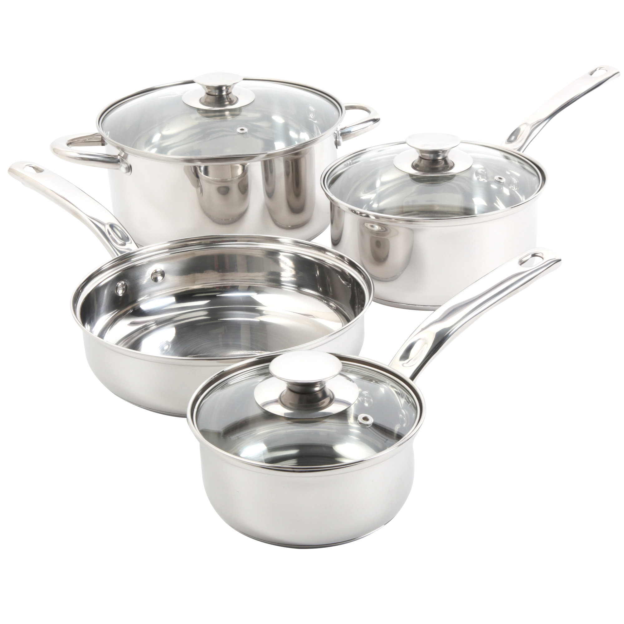 Sunbeam Ansonville 7 Piece Stainless Steel Cookware Set & Reviews Wayfair