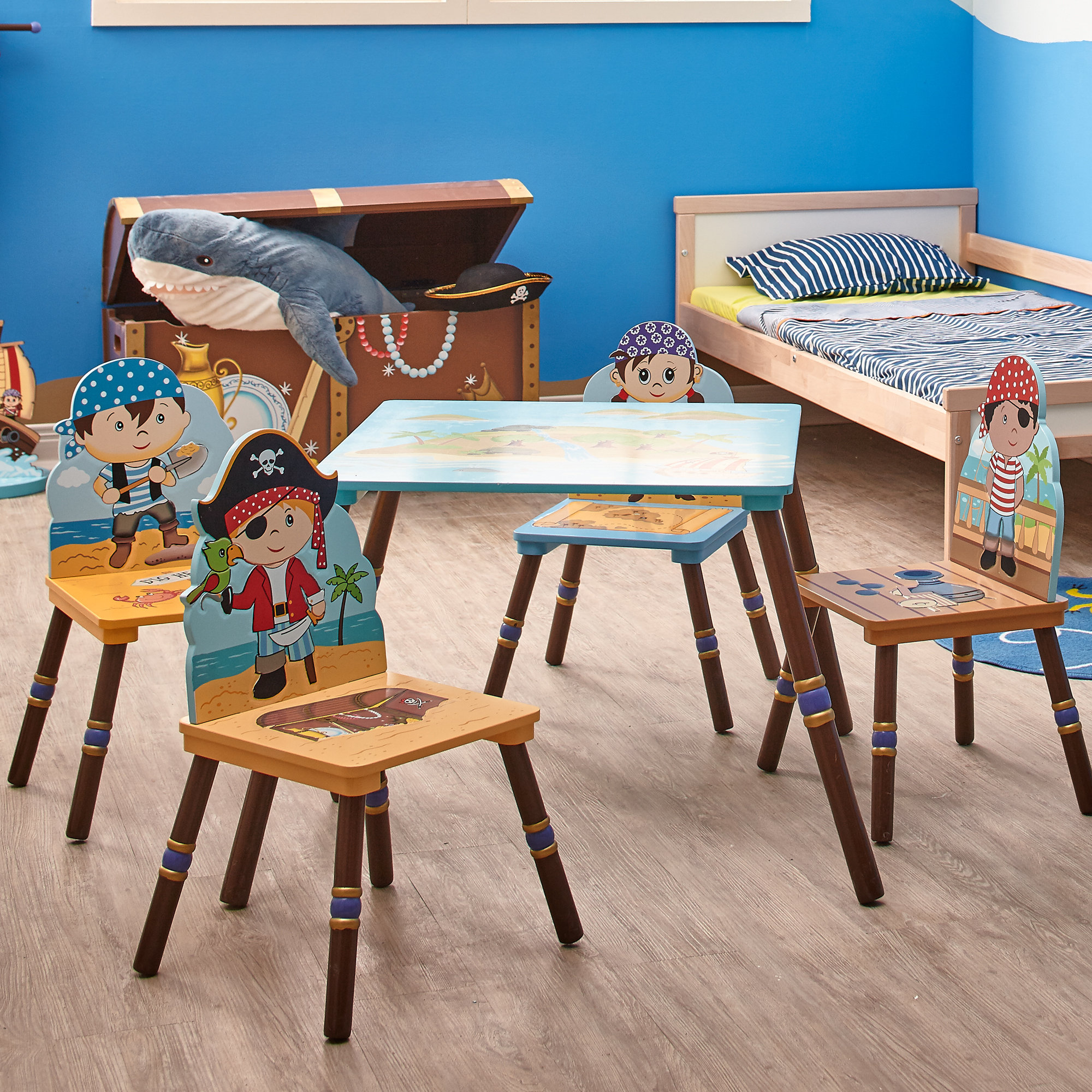 Fantasy Fields Fantasy Fields 5 Piece Kids Rectangle Table and Chair