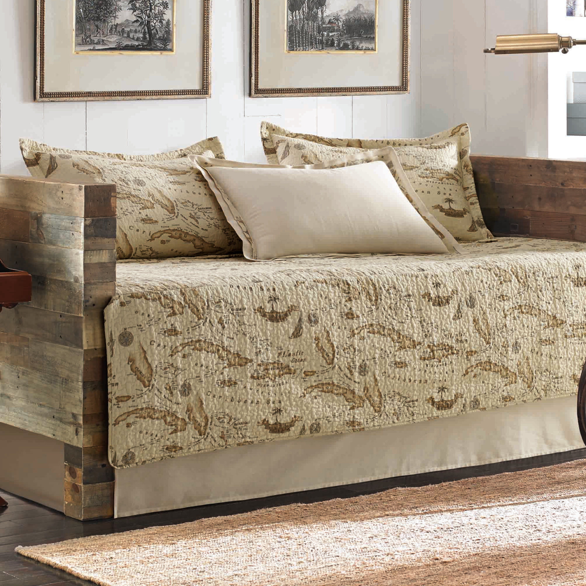 Tommy Bahama Bedding Map 5 Piece Daybed Cover Set by Tommy Bahama