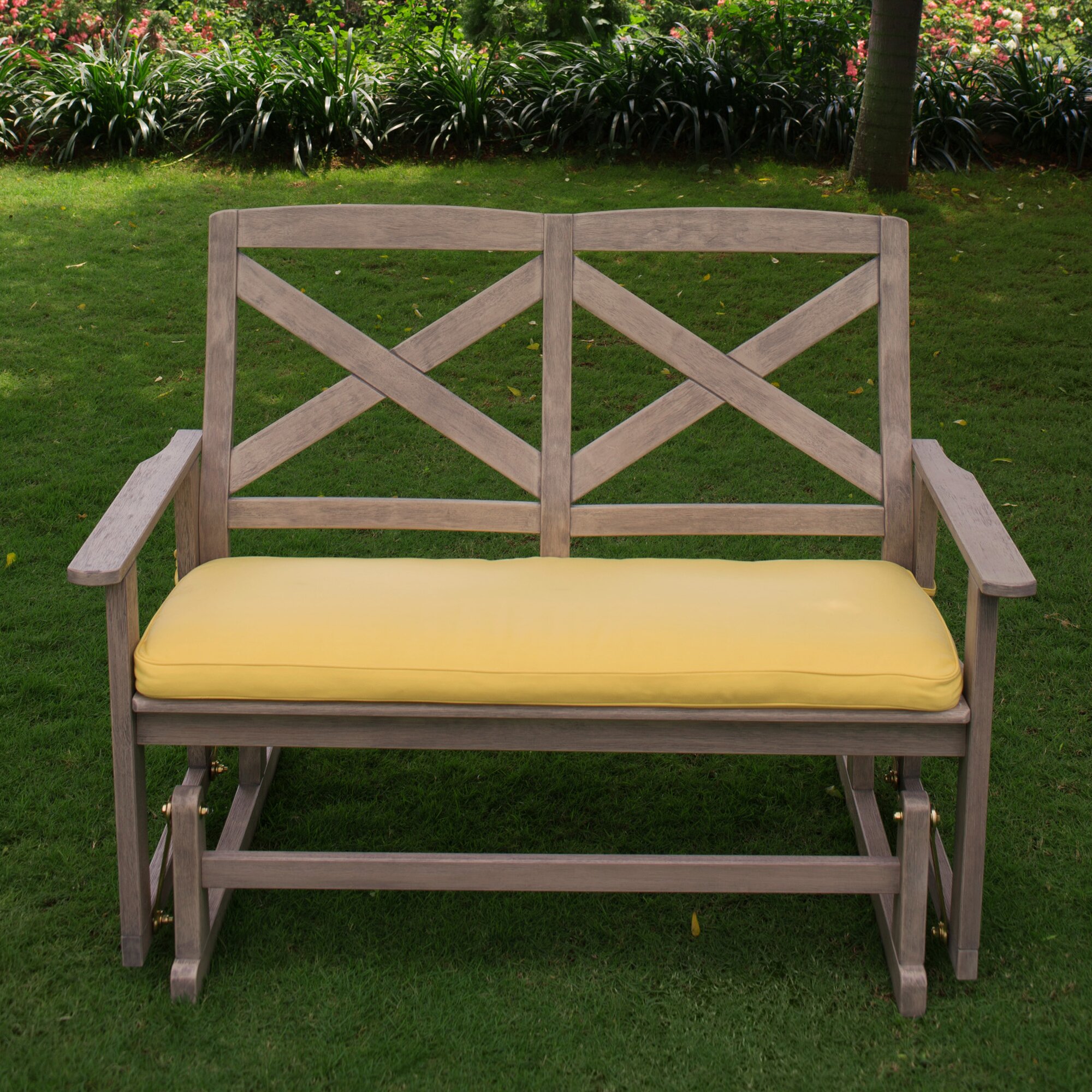 Cambridge Casual Porto Glider Bench With Cushions