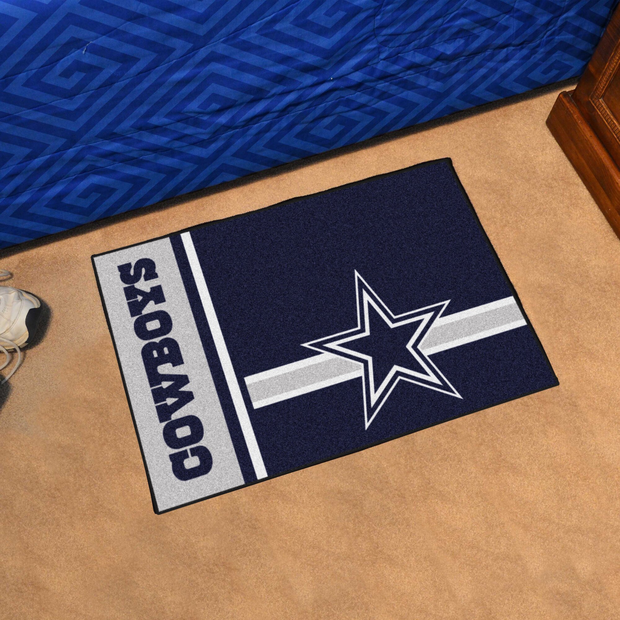 Dallas Cowboy Doormats & Kansas Jayhawks Half Moon Coir Fiber Door Mat