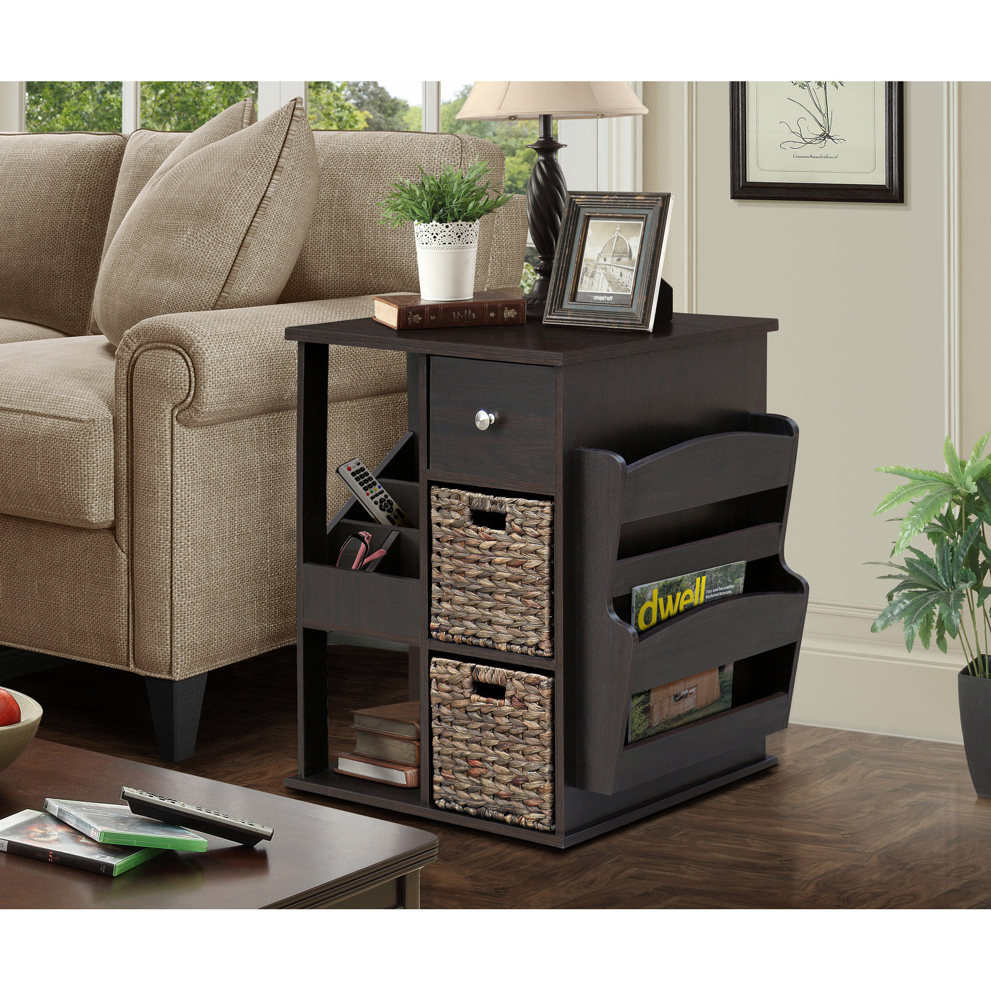 Gallerie Decor All in One 2 Drawer Revolving Side