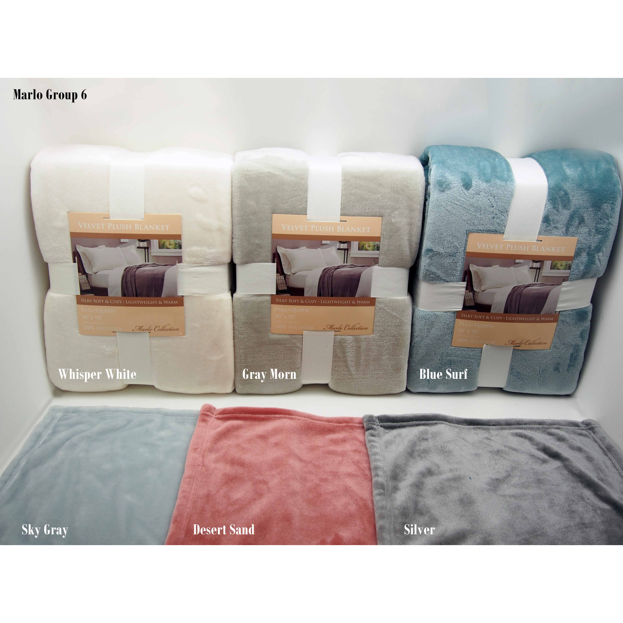 Home Fashion Designs Marlo Ultra Velvet Plush Super Soft Fleece Blanket