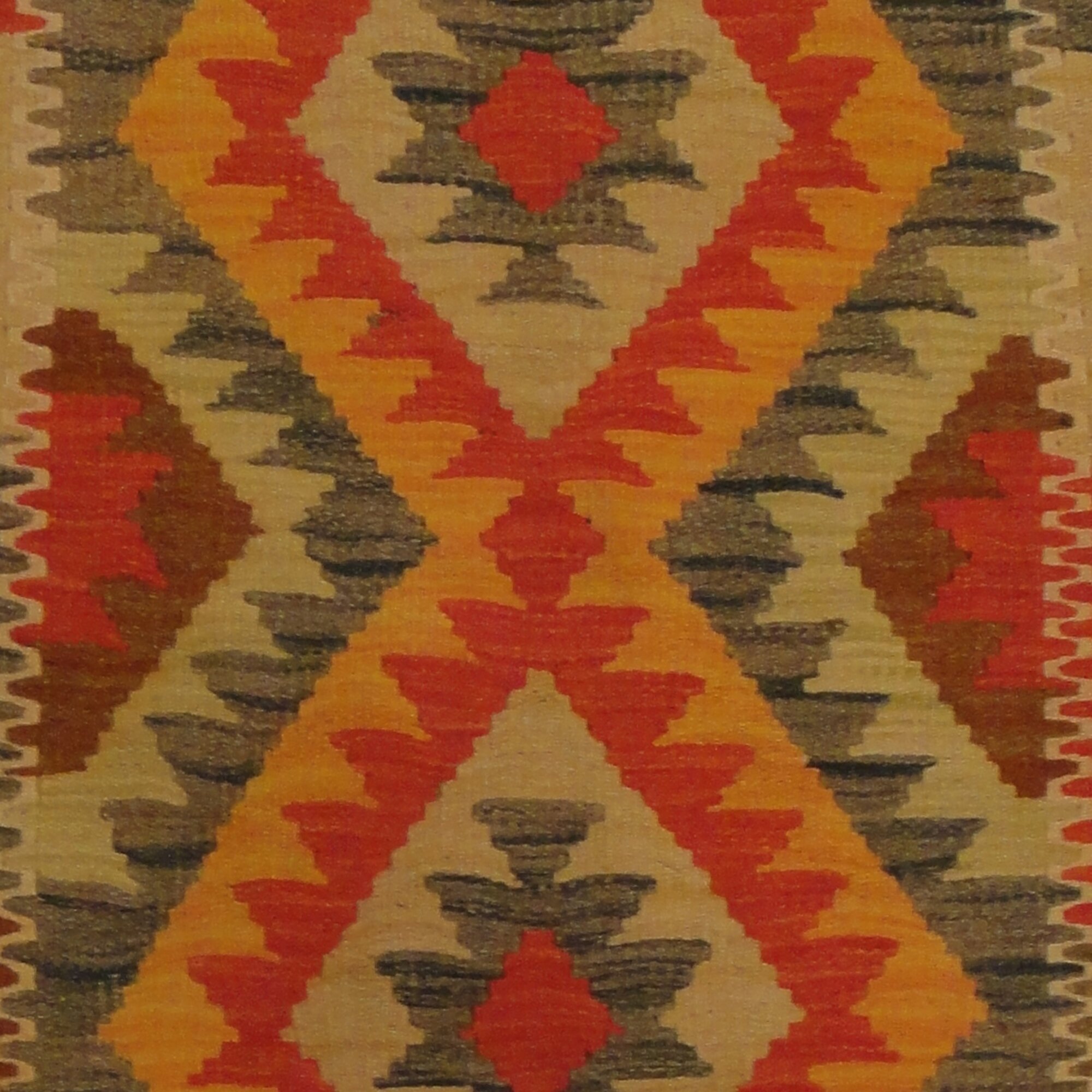 Hand Woven Red Brown Area Rug