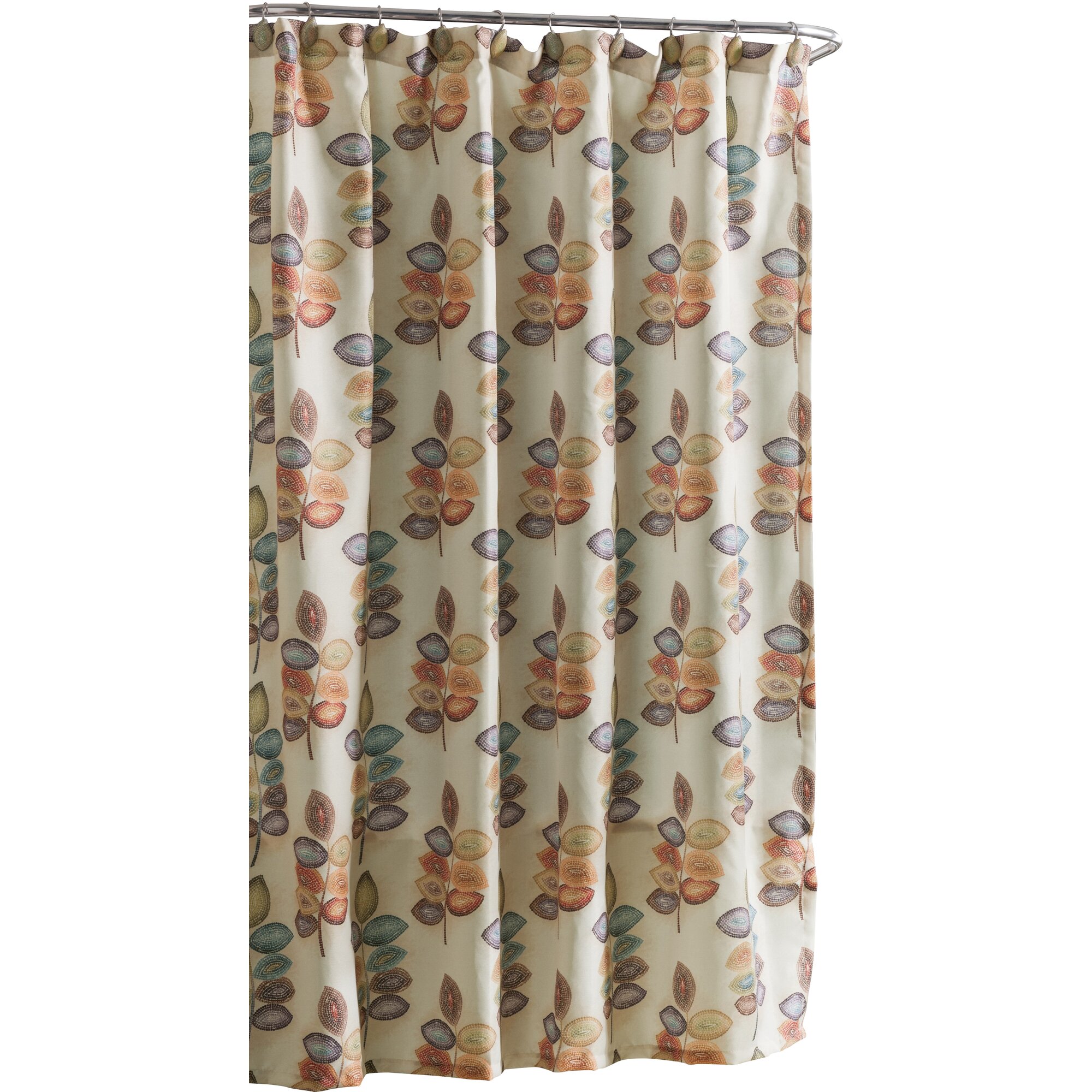 Croscill Mosaic Leaves Shower Curtain & Reviews | Wayfair