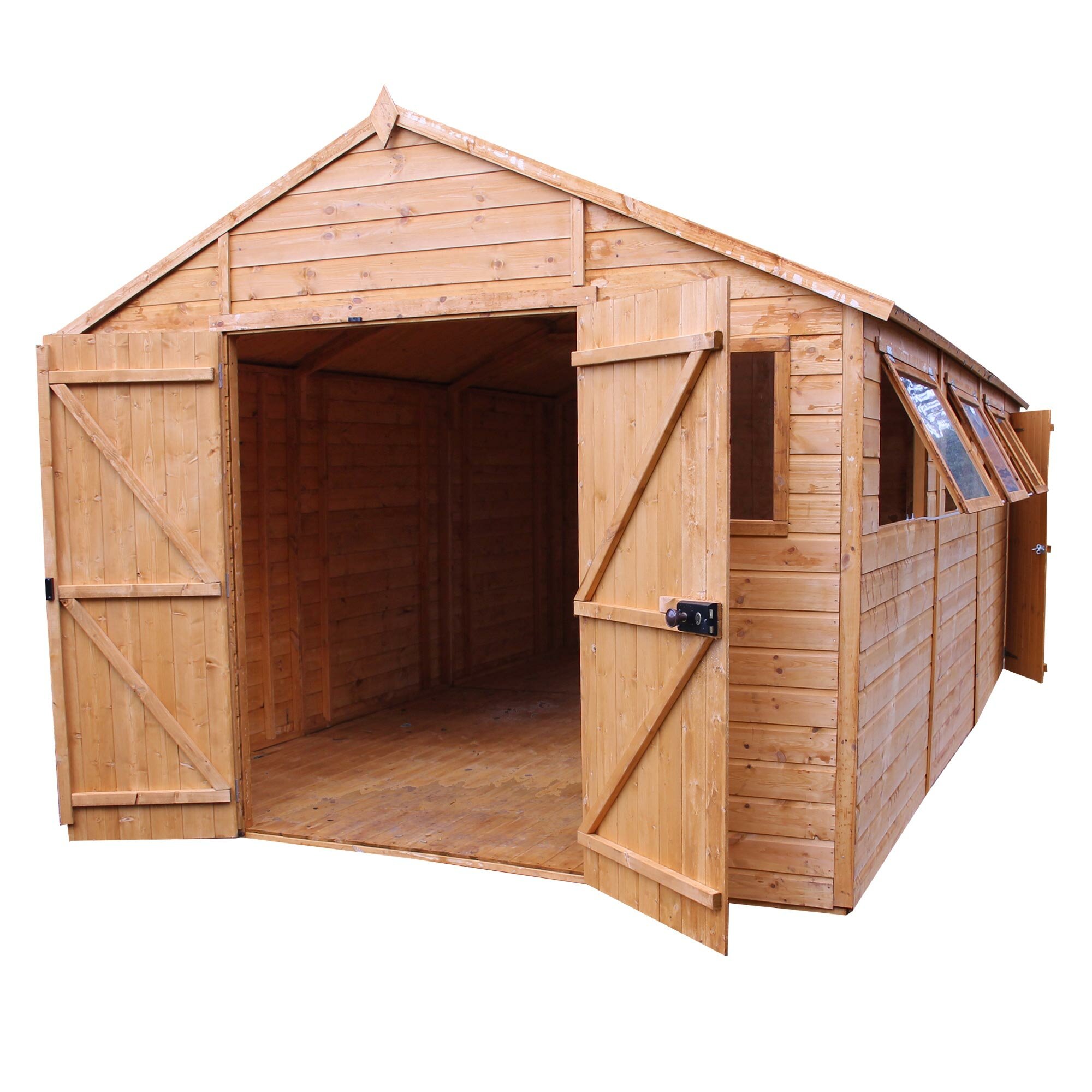 Mercia Garden Products 10.5 Ft. W x 20 Ft. D Wooden Storage Shed 