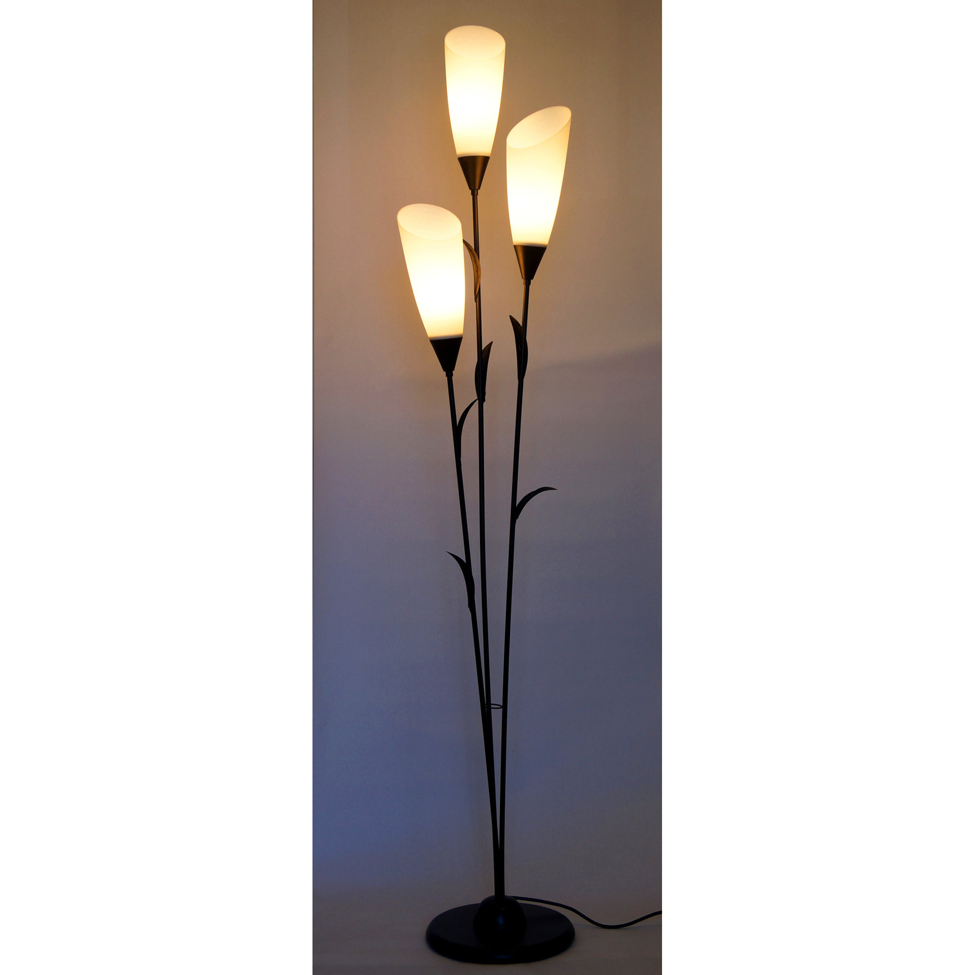 CaliforniaLighting Metal and Acrylic Flower 69" LED Tree Floor Lamp