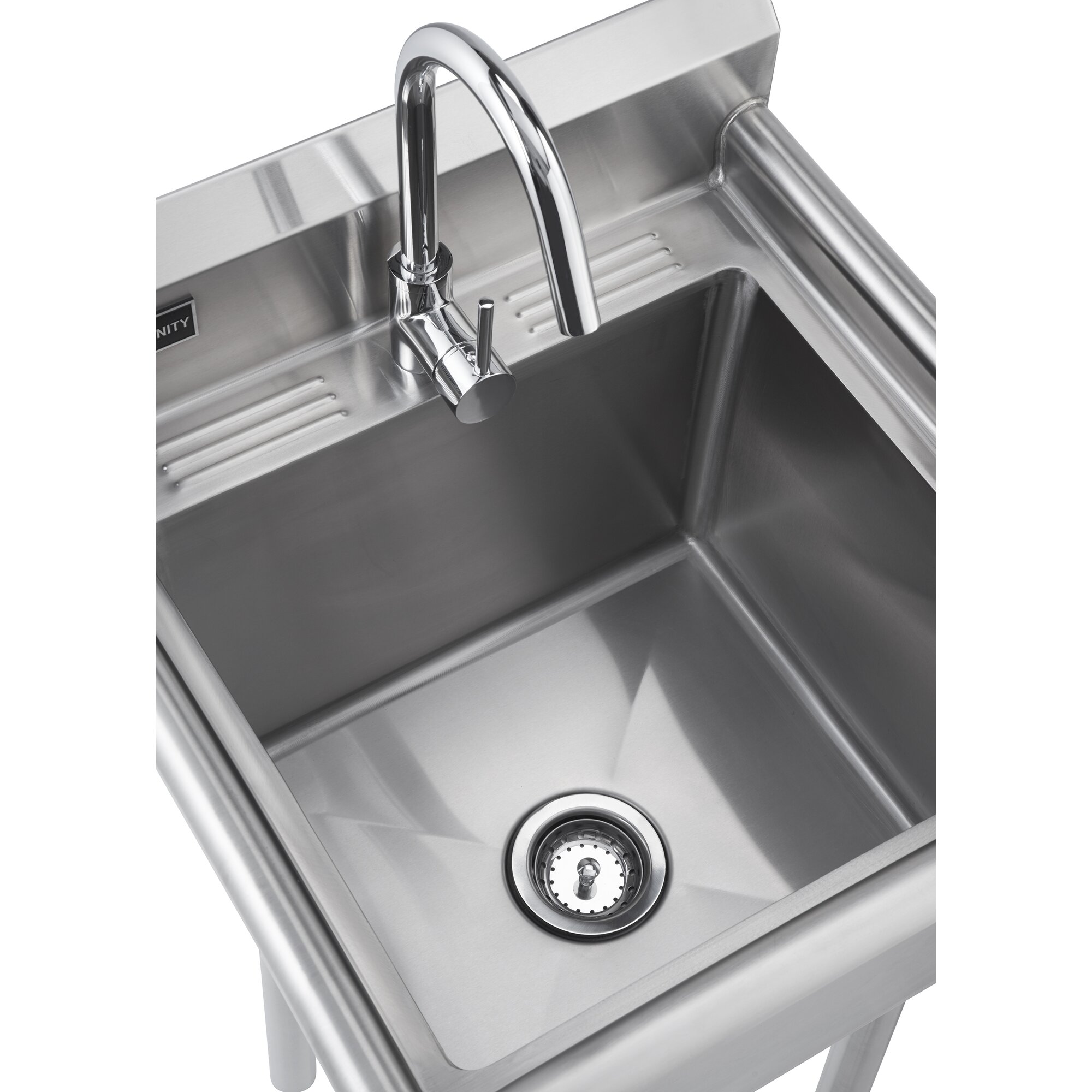 trinity stainless steel utility sink