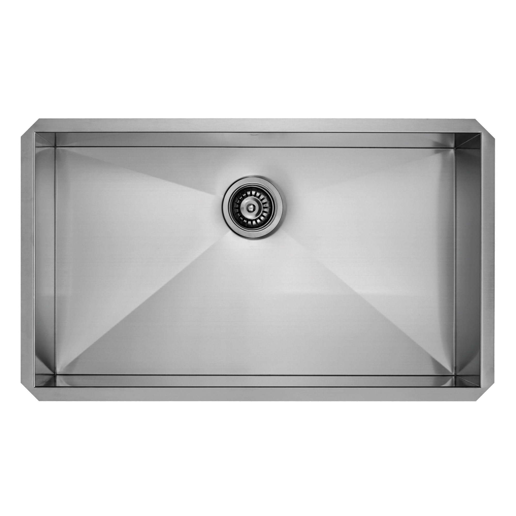 32 inch undermount single bowl 16 gauge stainless steel kitchen sink with edison matte black faucet - Stainless Steel Kitchen Sink Gauge 32 inch undermount single bowl 16 gauge stainless steel kitchen sink with edison matte black faucet - Stainless Steel Kitchen Sink Gauge