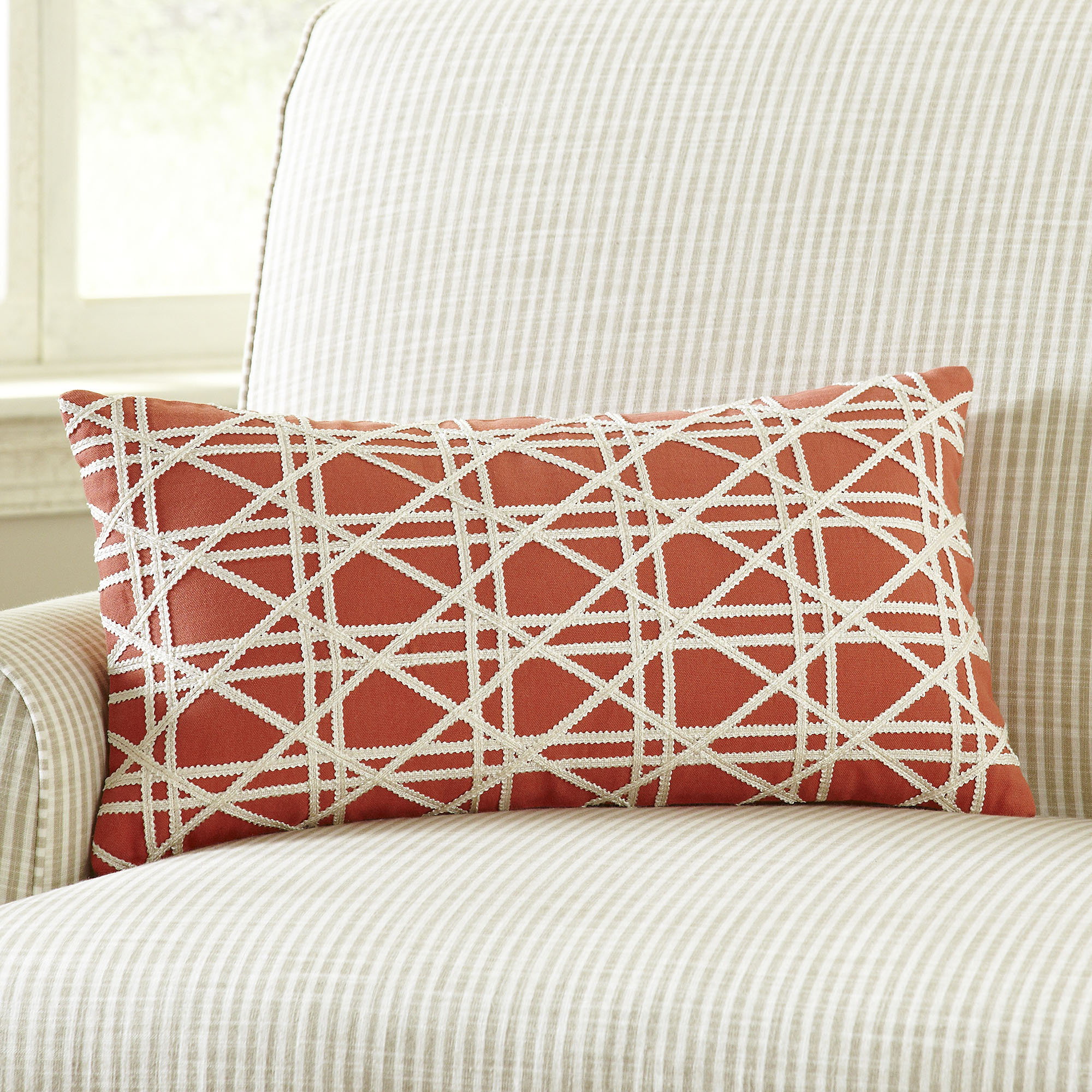 Emma Jute Lumbar Pillow Cover & Reviews Birch Lane