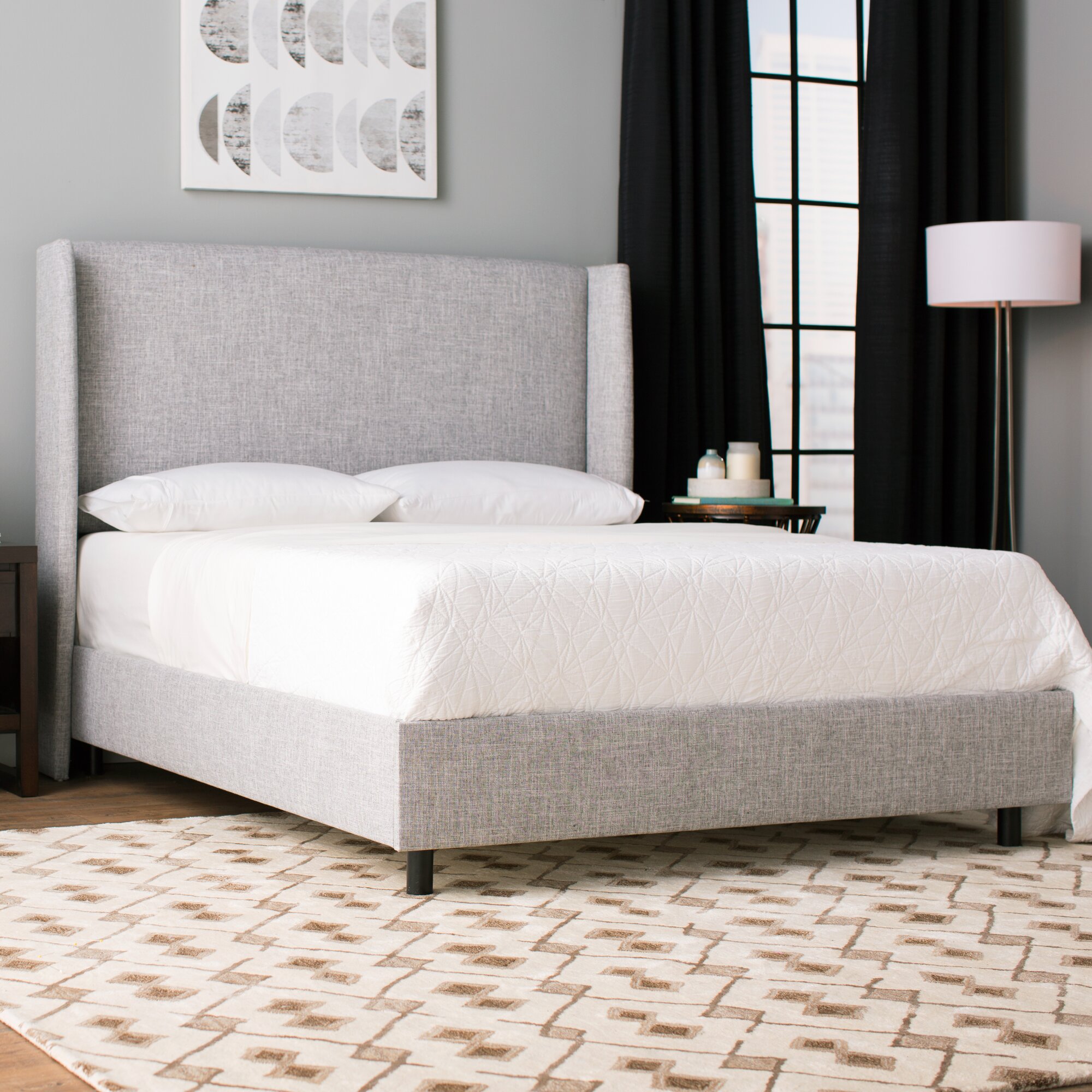 Amendola Upholstered Panel Bed & Reviews | Birch Lane