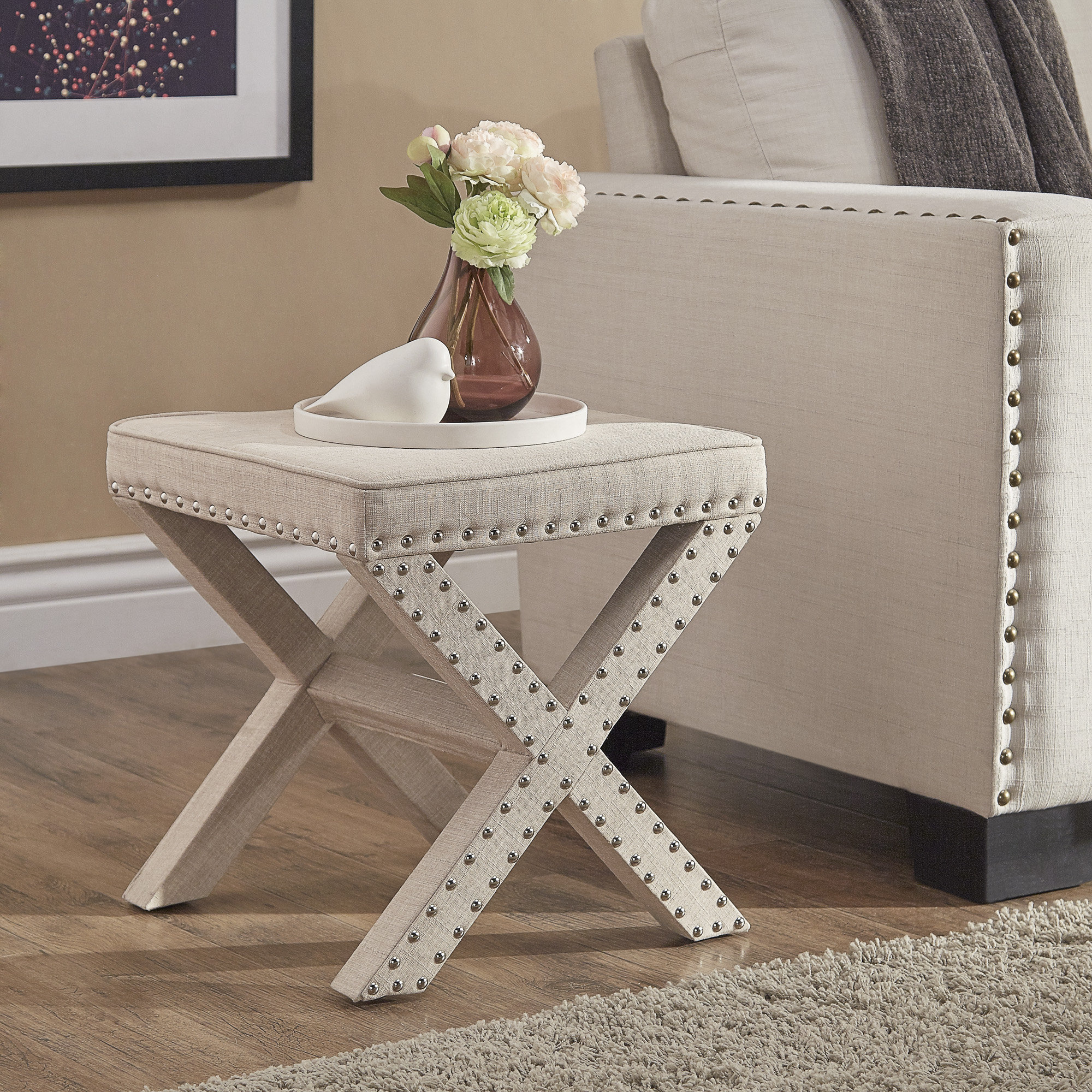 Zora Nailhead Ottoman Reviews Joss Main - Zora Nailhead Ottoman zora nailhead ottoman reviews joss main - zora nailhead ottoman