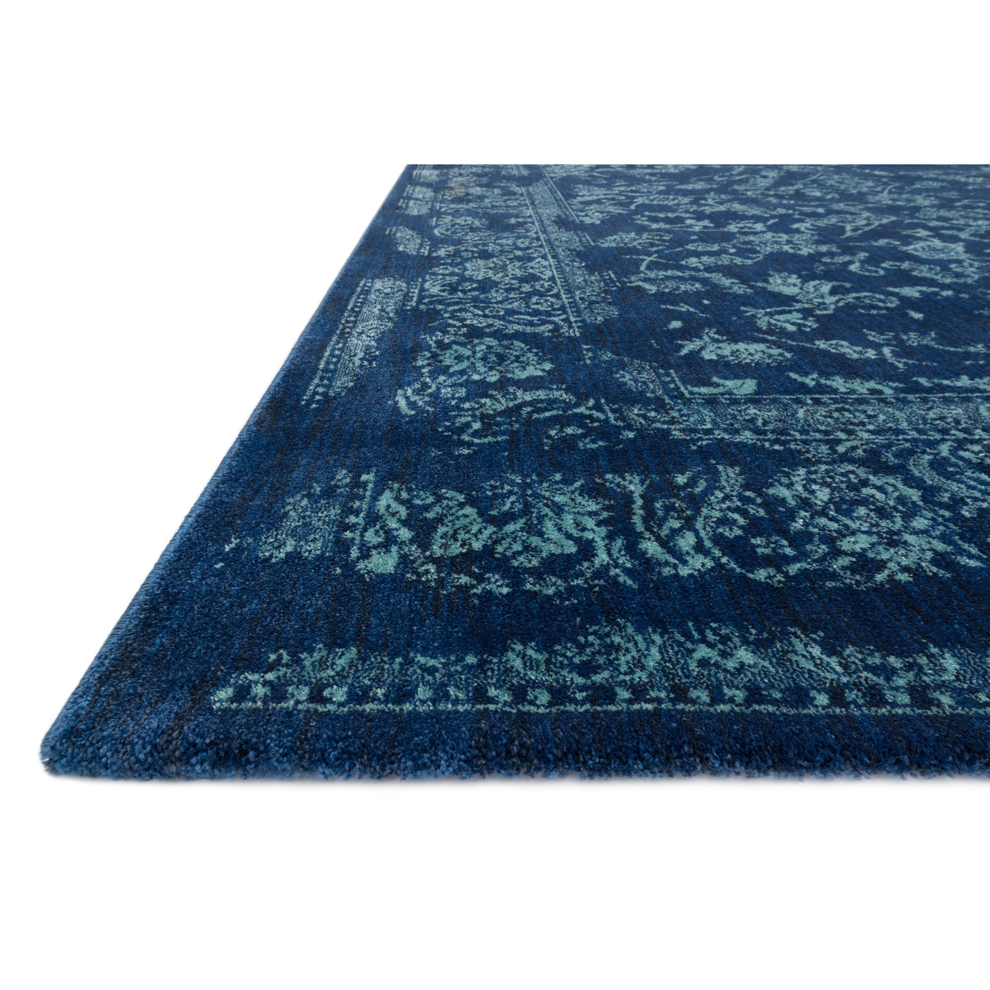 Birch Lane Regina Aqua & Navy Rug & Reviews Wayfair.ca