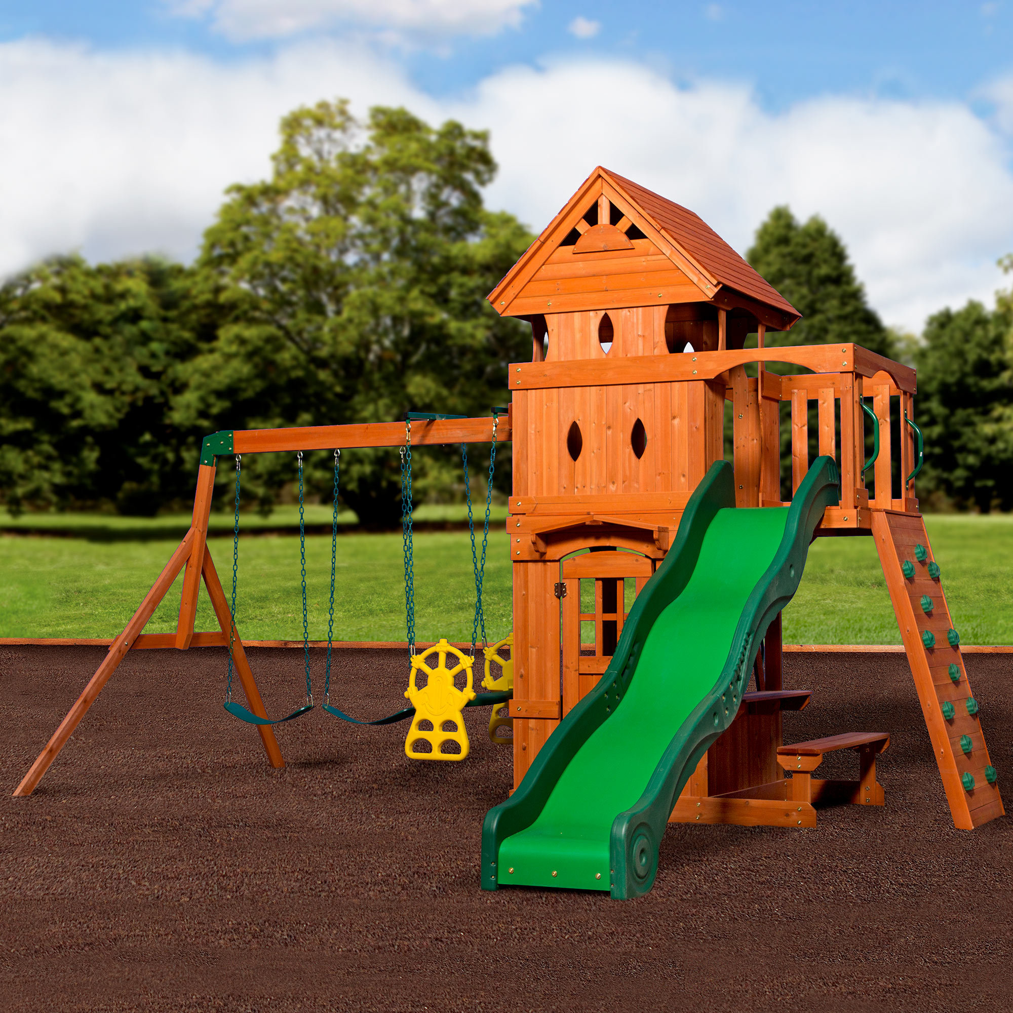 Backyard Discovery Monterey All Cedar Swing Set & Reviews Wayfair