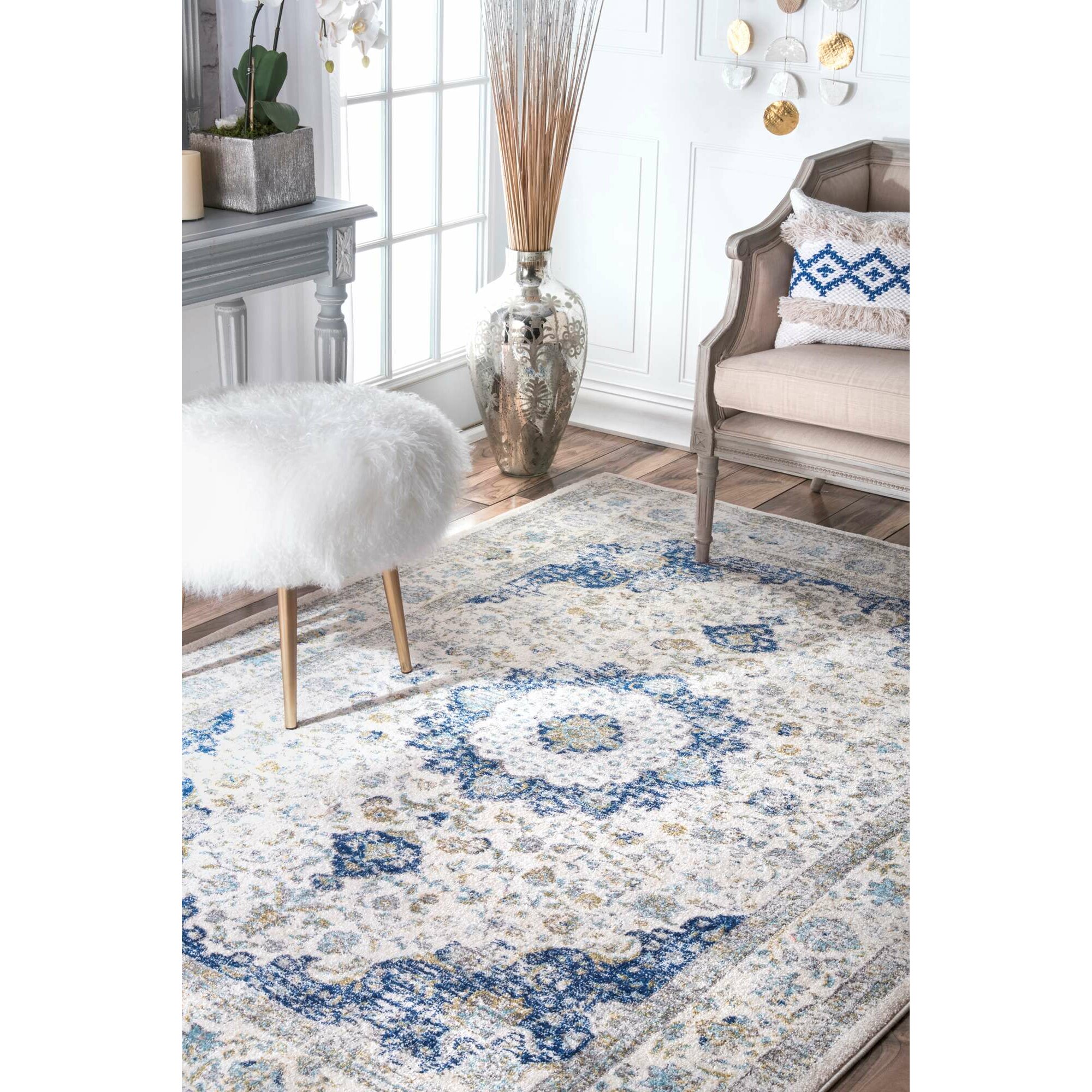 Doylestown Blue Area Rug & Reviews