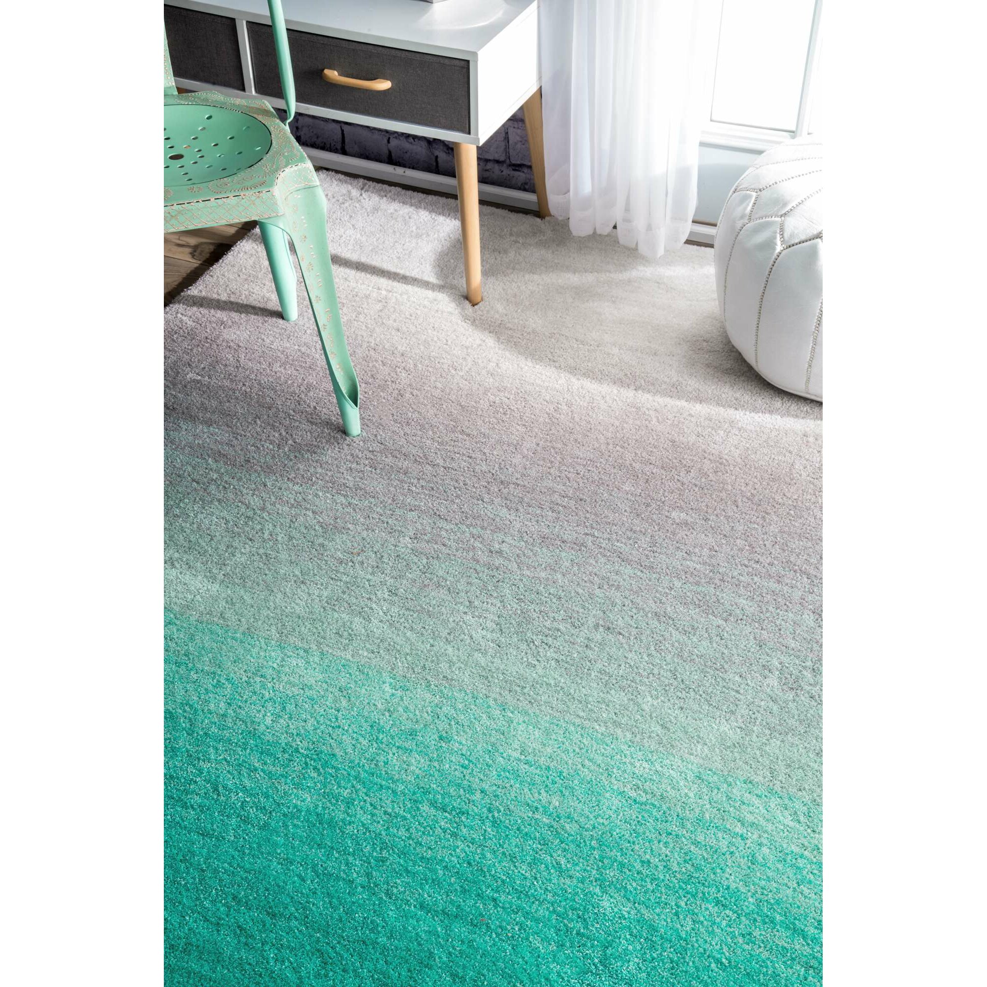 Bierman Sivir Turquoise Gray Area Rug & Reviews