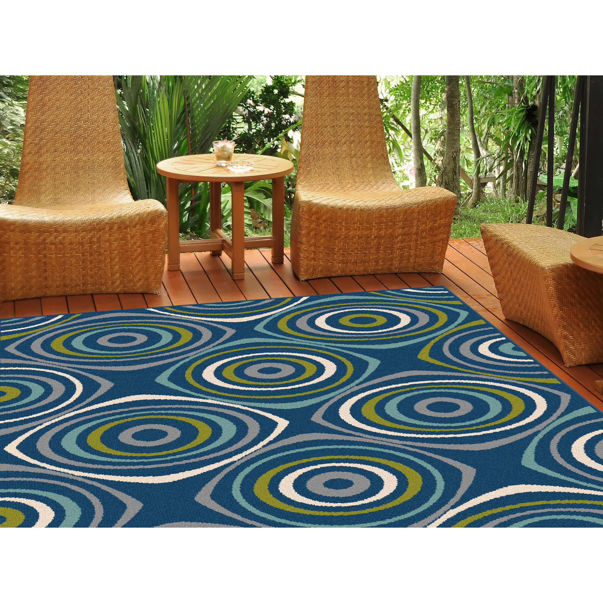 Fairhaven Navy Indoor/Outdoor Area Rug & Reviews AllModern