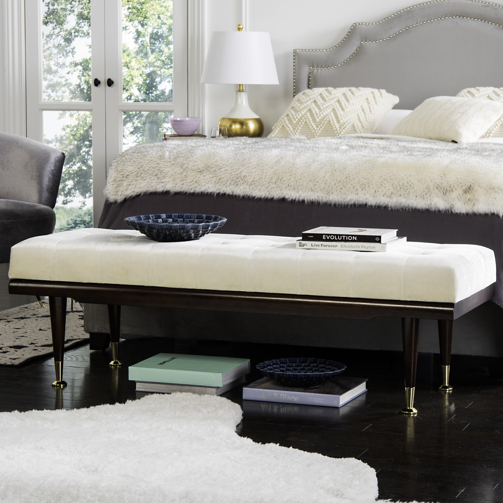 Safavieh Gepolsterte Schlafzimmerbank Sofia | Wayfair.de