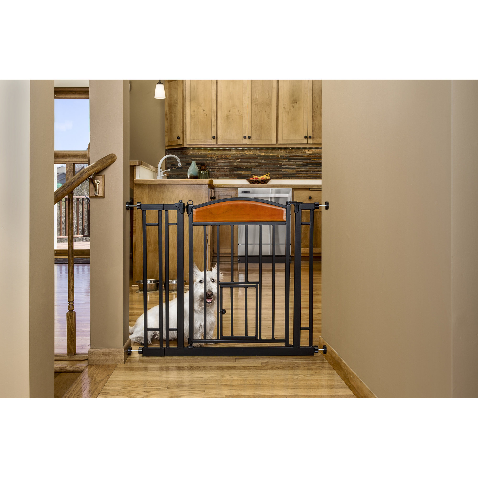 Carlson Pet Design Studio Walk Through Pet Gate with Small Pet Door & Reviews Wayfair