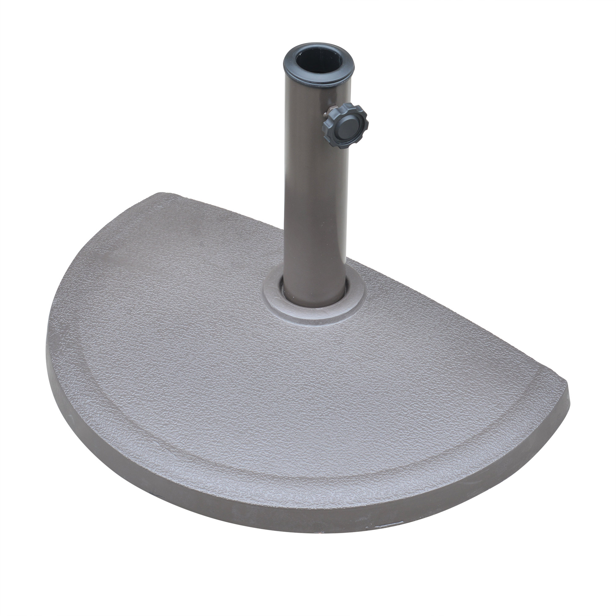 Island Umbrella Half Round Resin Free Standing Base Half Round Resin Free Standing Umbrella Base