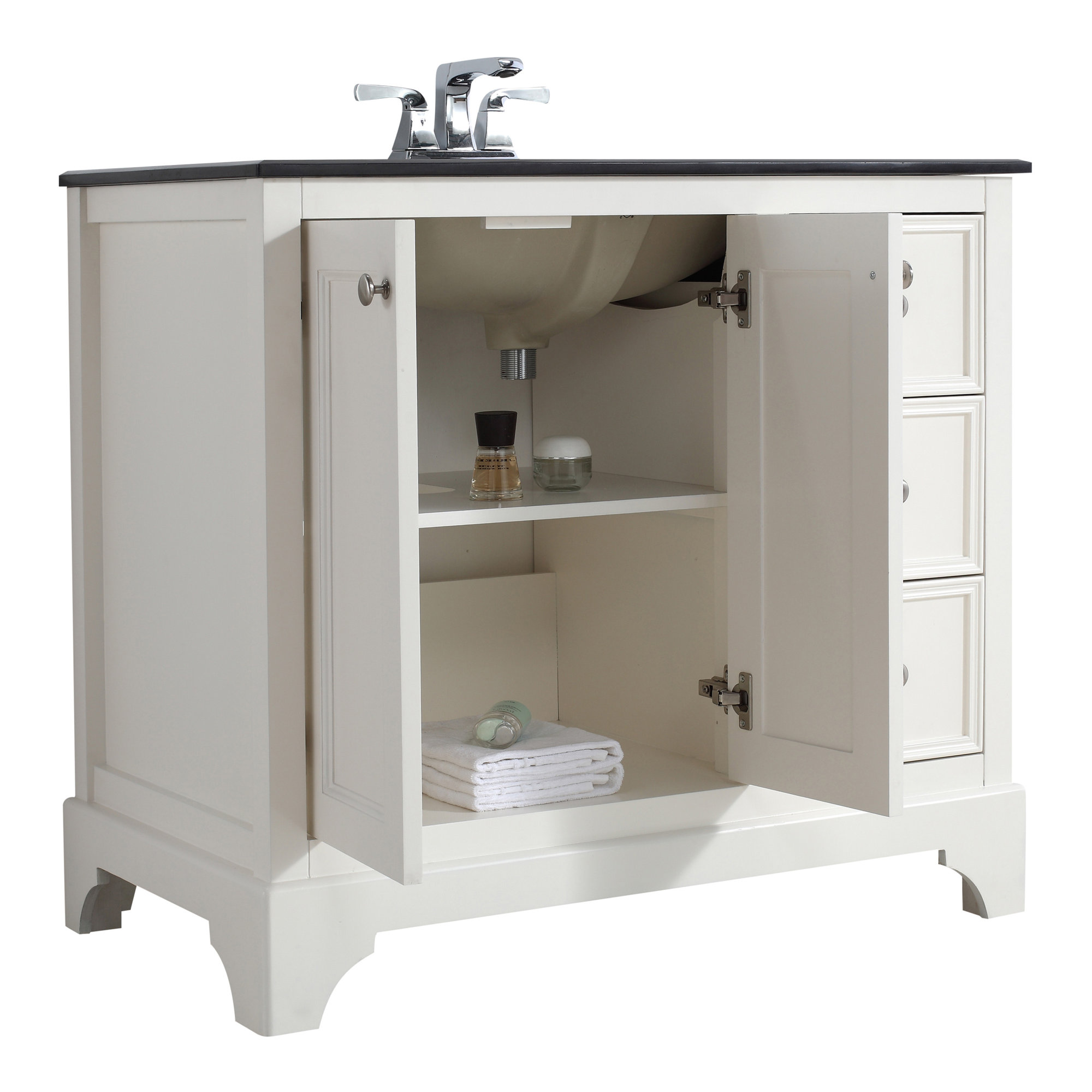 Simpli Home Cambridge 37" Single Bath Vanity Set & Reviews Wayfair