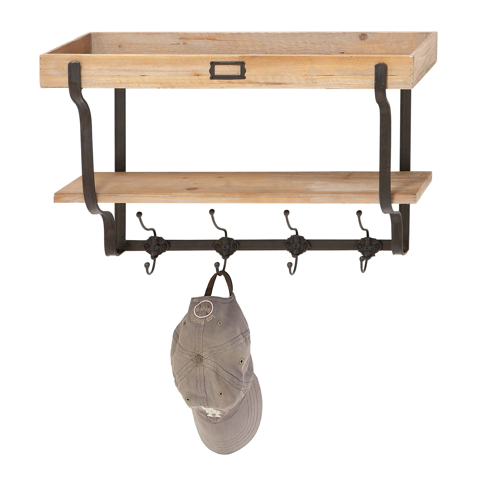 Cole & Grey Wood and Metal Accent Shelf & Reviews Wayfair