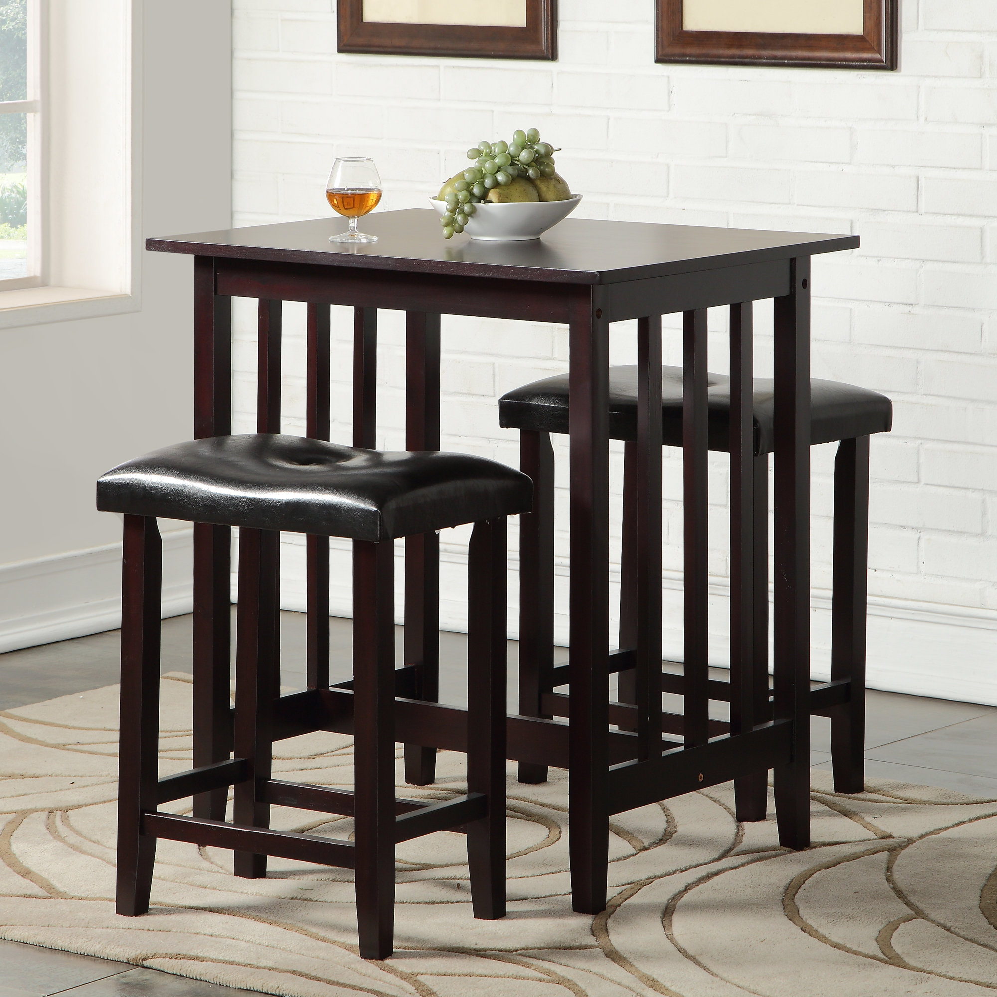 Andover Mills Richland 3 Piece Counter Height Pub Table Set u0026 Reviews  Wayfair.ca
