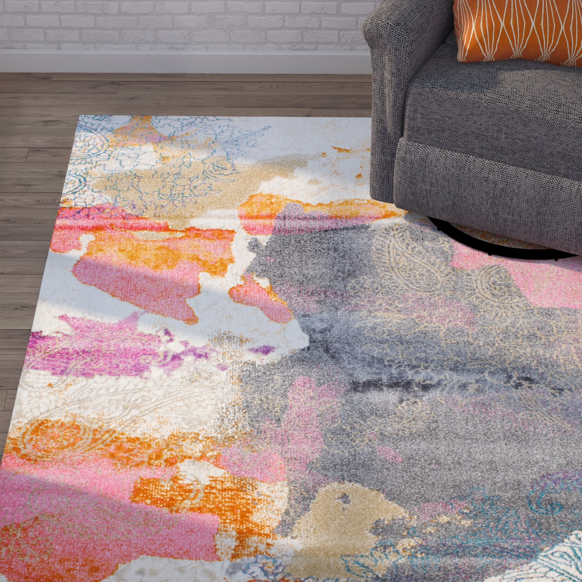 Pink Area Rug 5x7 Instarugs