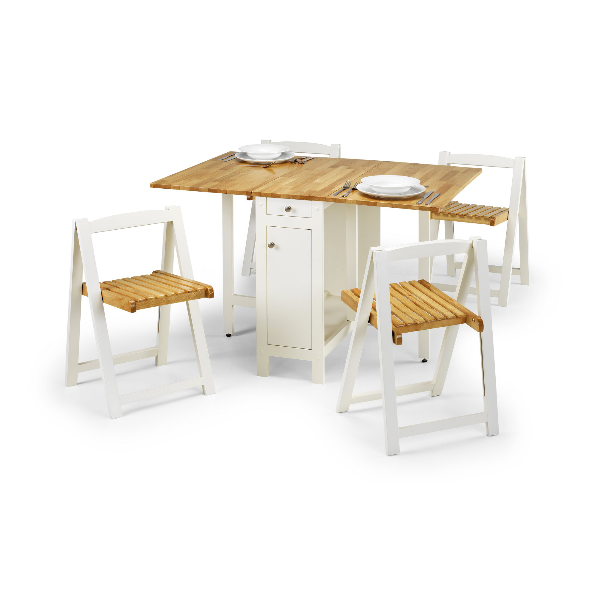 August Grove Alfreda Folding Dining Set With 4 Chairs Reviews Alfreda Folding Dining Set With 4 Chairs