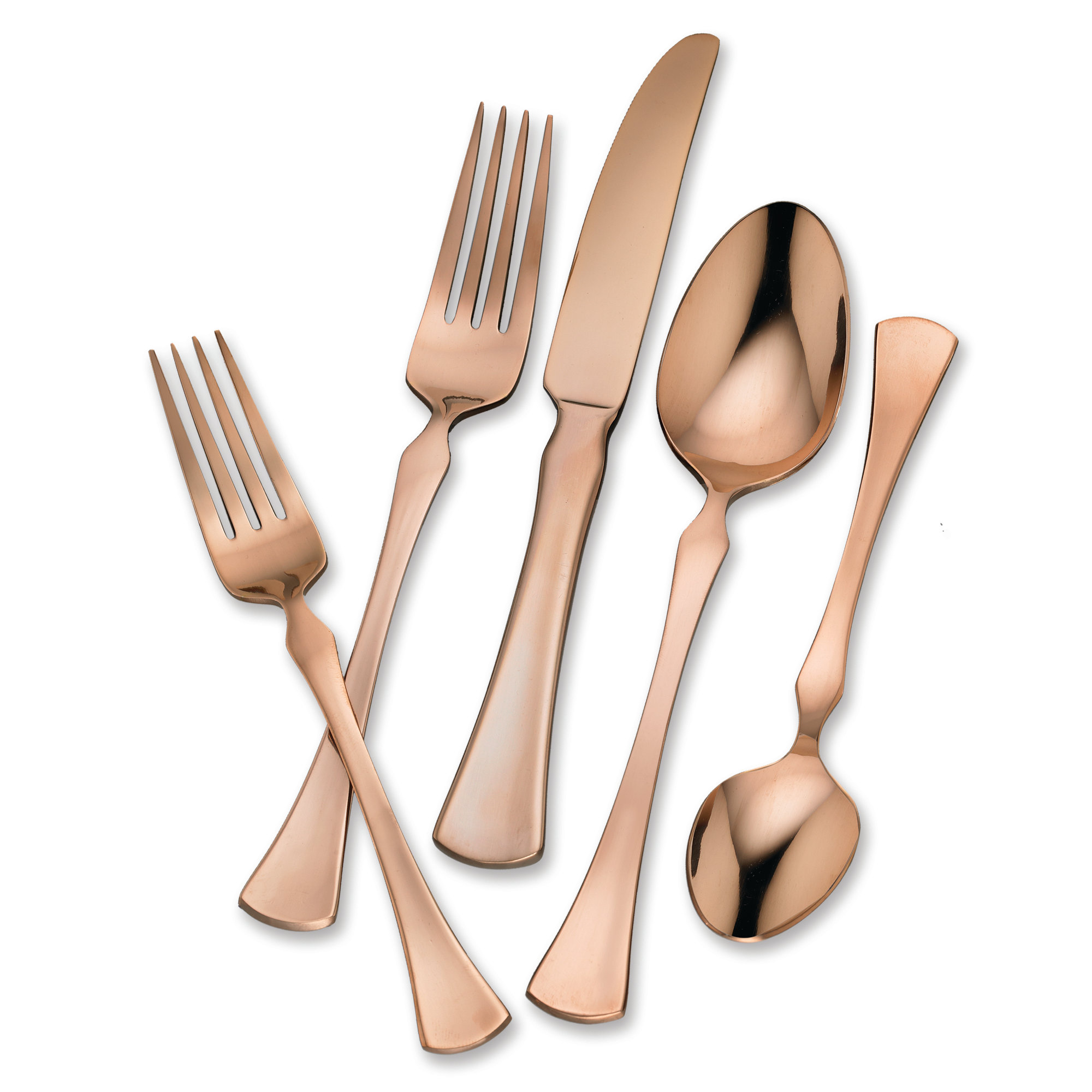 Hampton Refined Titanium 20 Piece Flatware Set & Reviews Wayfair